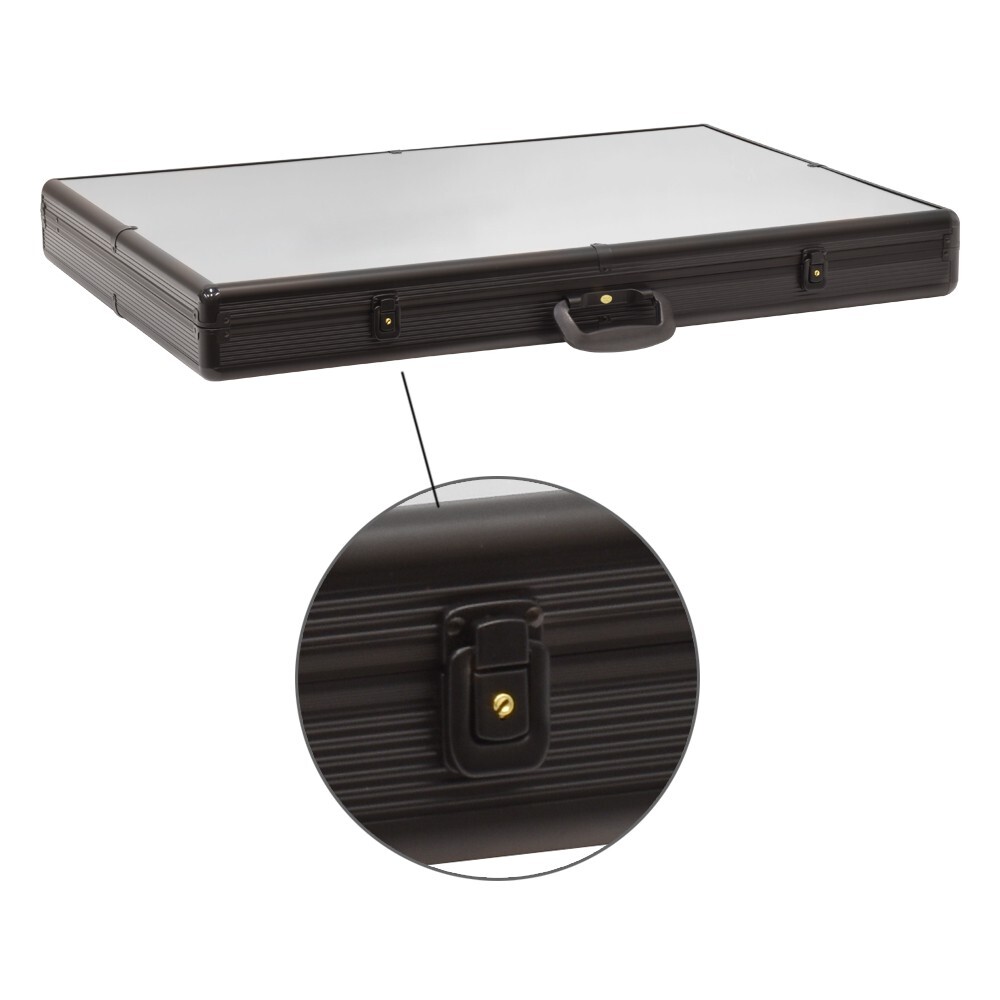 36"X24" Acrylic Clear Top Display Locking Travel Case Trading Coin/Card/Jewelry