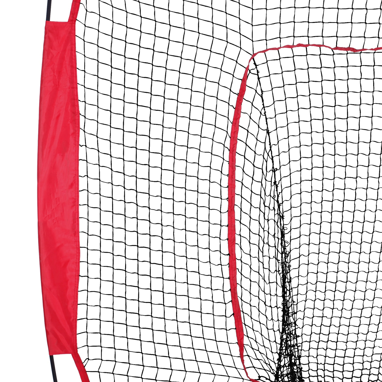 7'×7' Softball Baseball Hitting Batting Practice Net Bow Frame Training with Bag