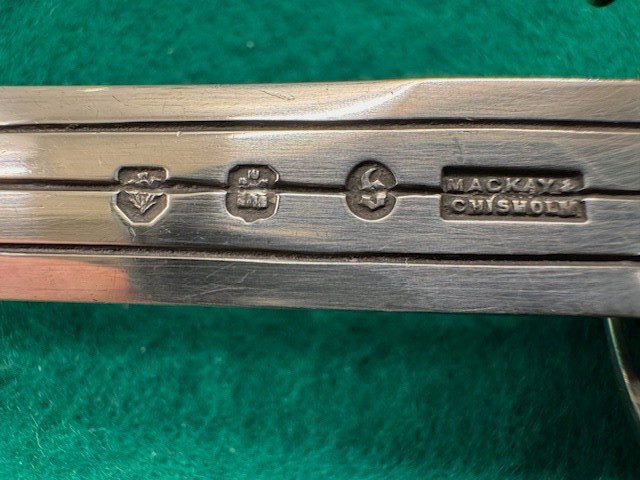 QUALITY SCOTTISH STERLING SILVER BASKET HILT SWORD LETTER OPENER, 1902-3 (792)