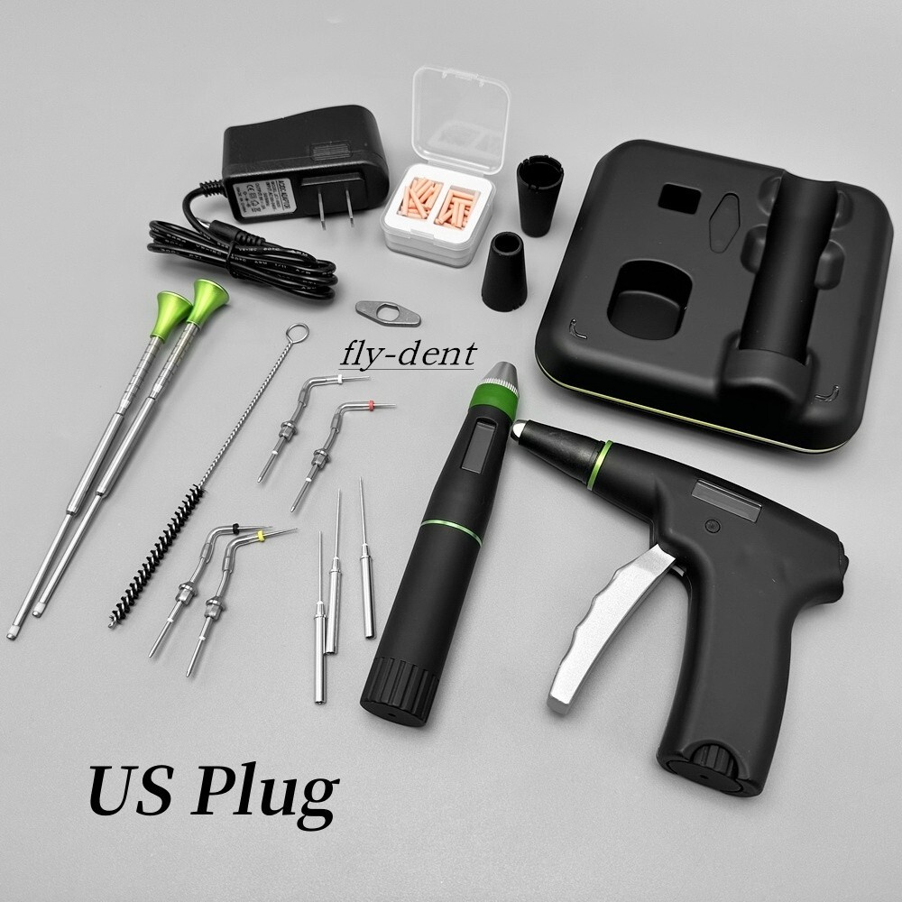 Dental Endo Wireless Gutta Percha Pen Heated Tips Plugger Obturation Gun System