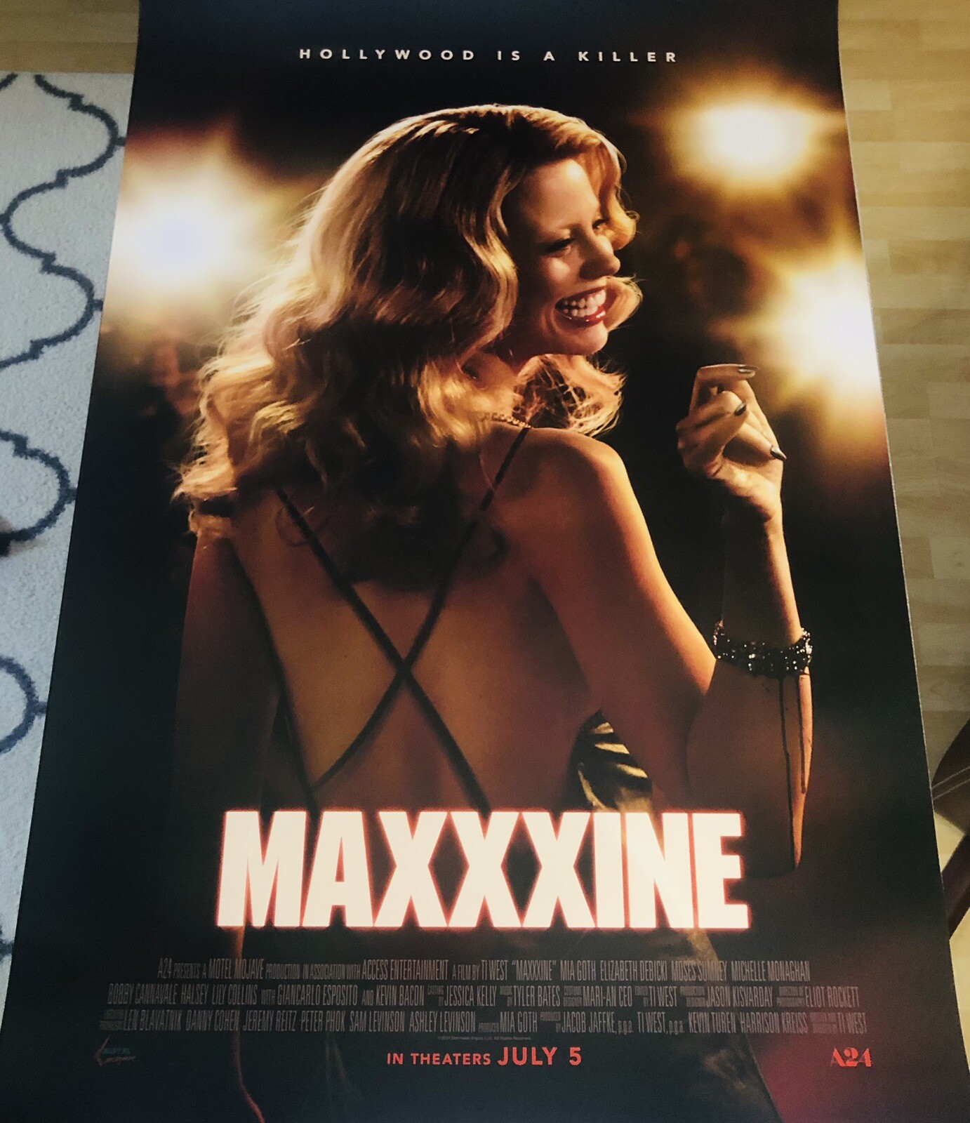 MAXXXINE Original DS Double Sided 27x40 Movie Poster Mia Goth A24 Pearl LAST ONE