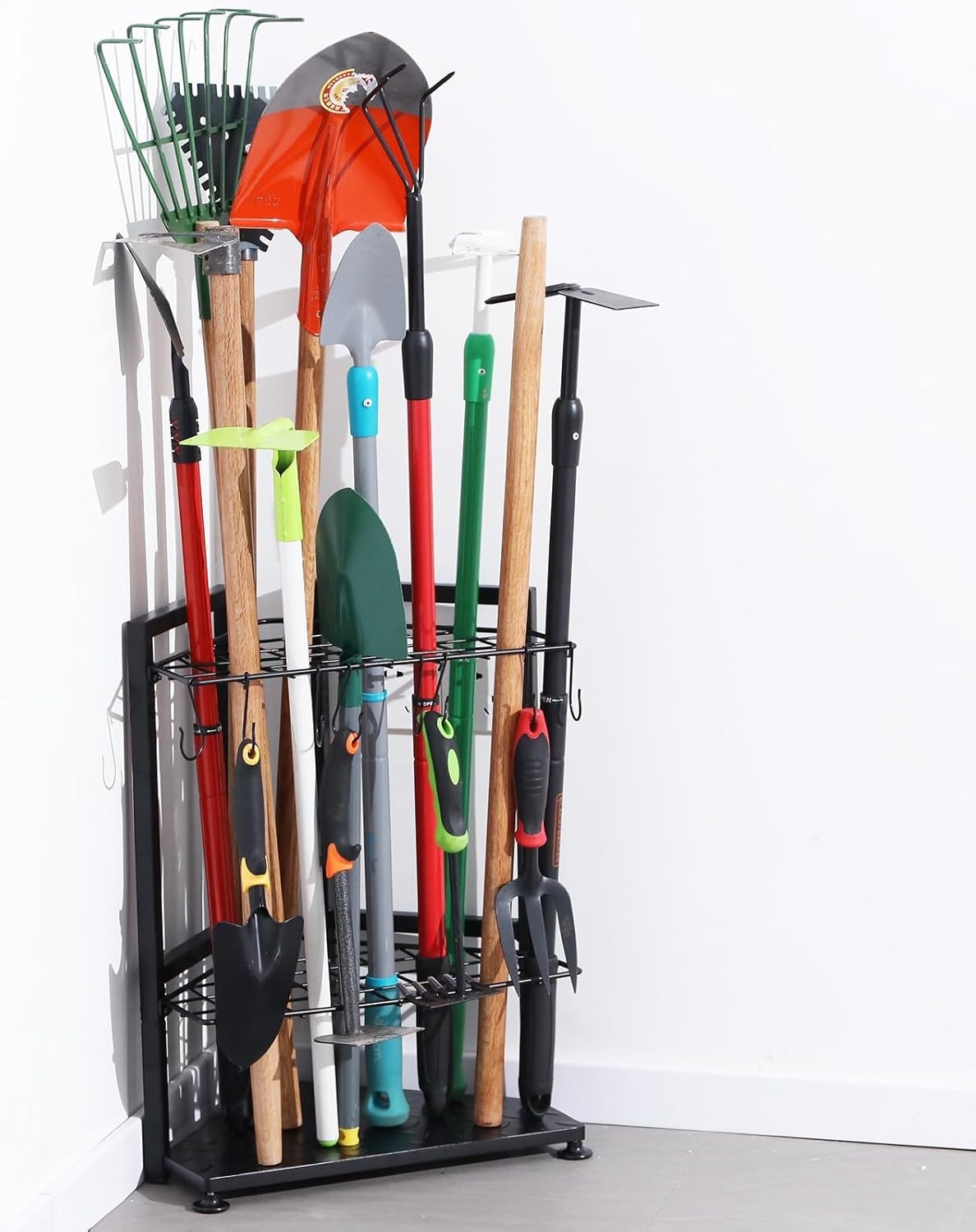 Garden Tool Organizer Heavy Duty,Yard Tool Tower Rack,Garage Storage Organizatio