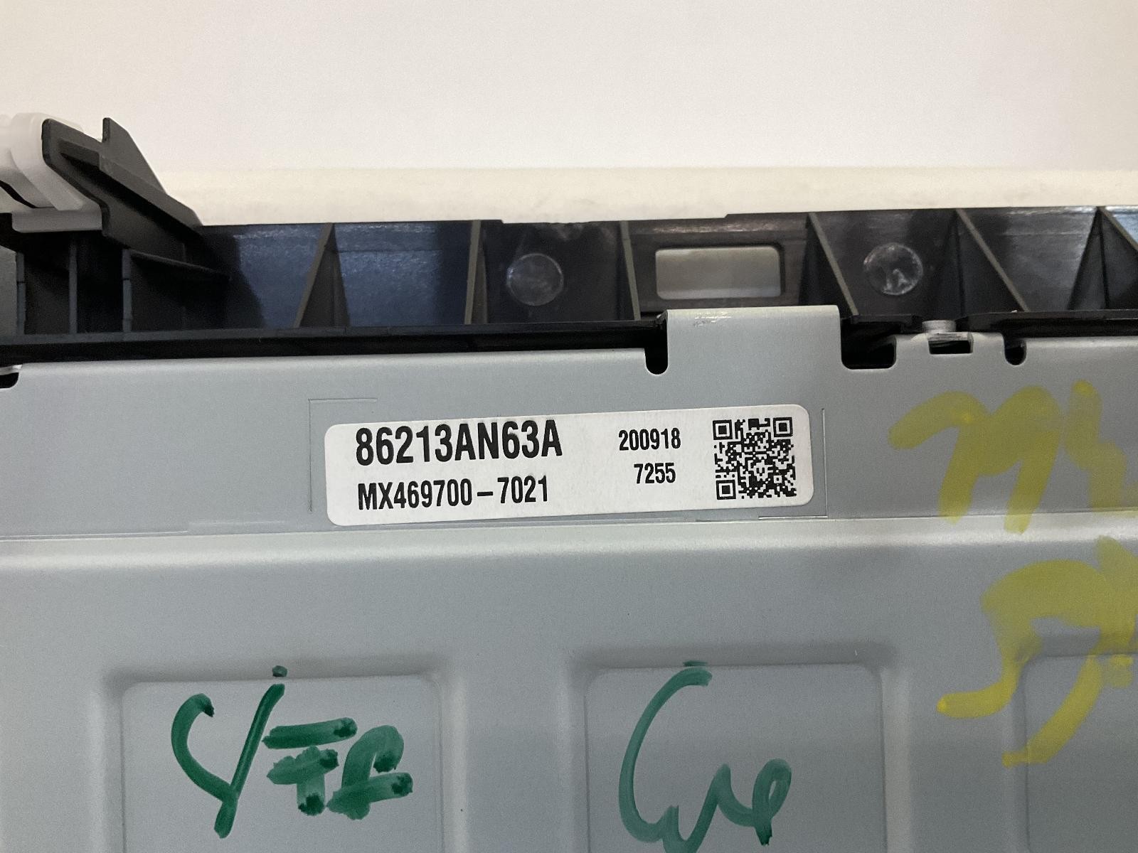 2021-2022 Subaru Legacy Display & Control Panel 86213AN63A Factory OEM Part