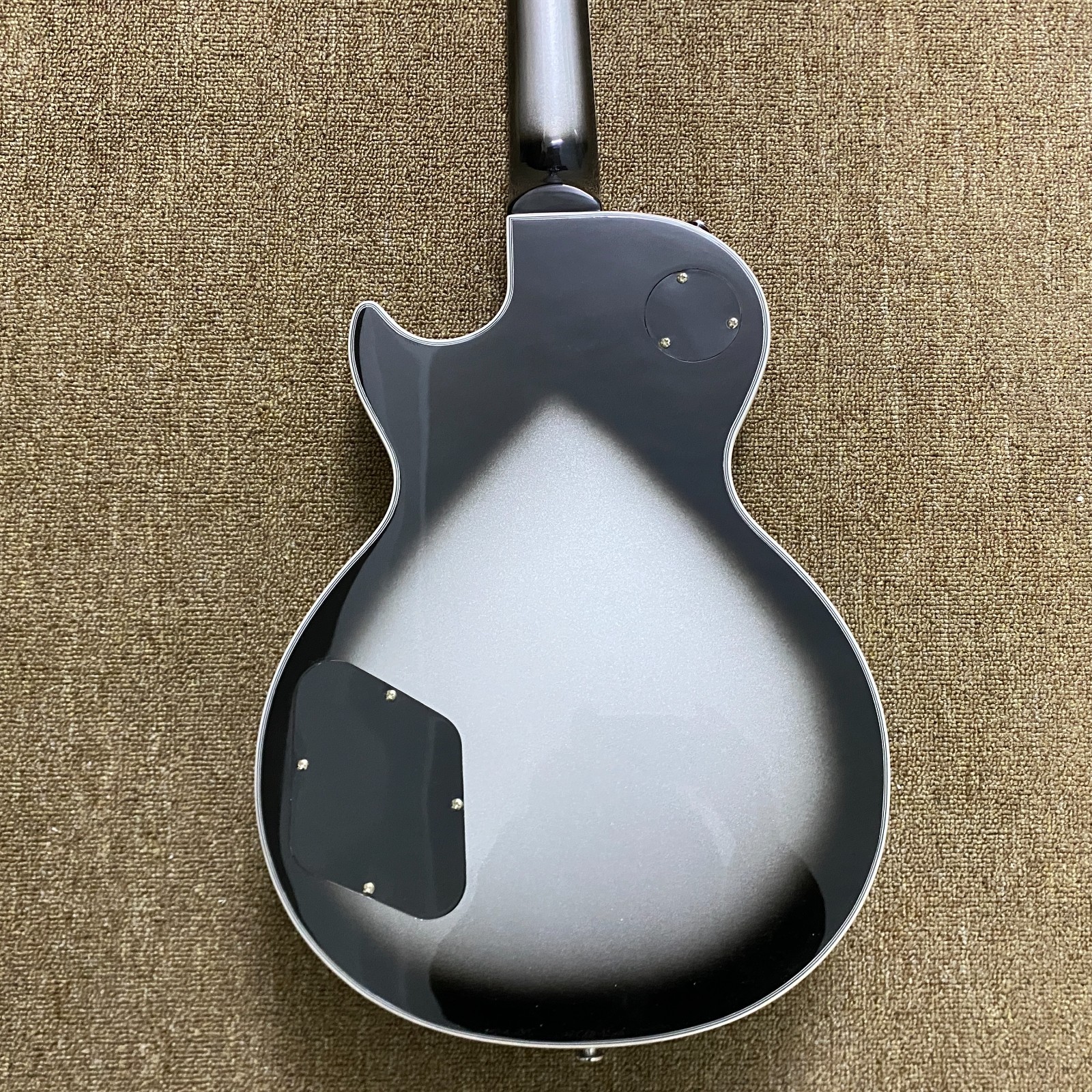 Custom LP Electric GuitarChrome plated hardware Carve Metal body Free Ship in US