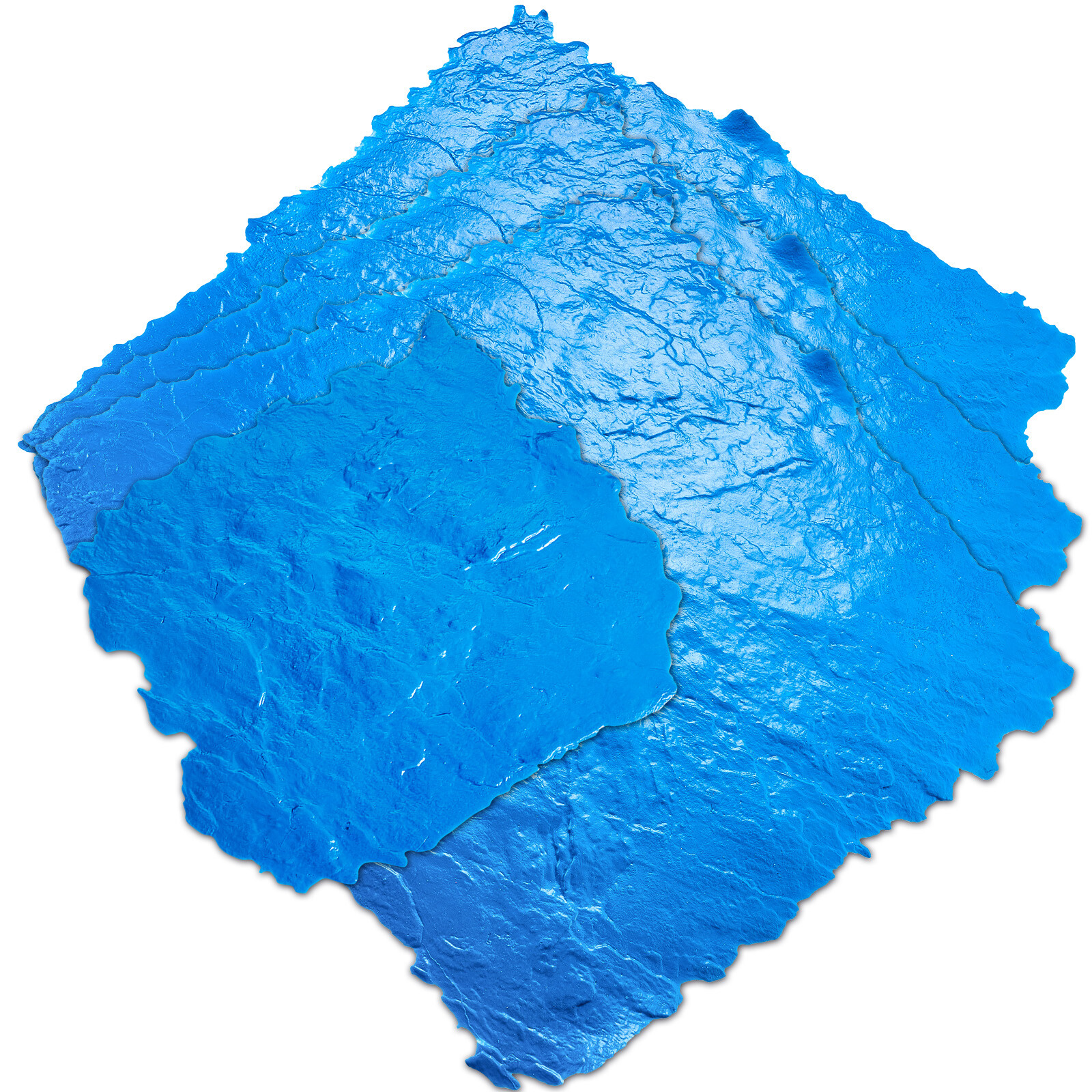 VEVOR Concrete Stamps Mat 36 in & 18 in 4 pcs Texturing Skin Polyurethane Molds