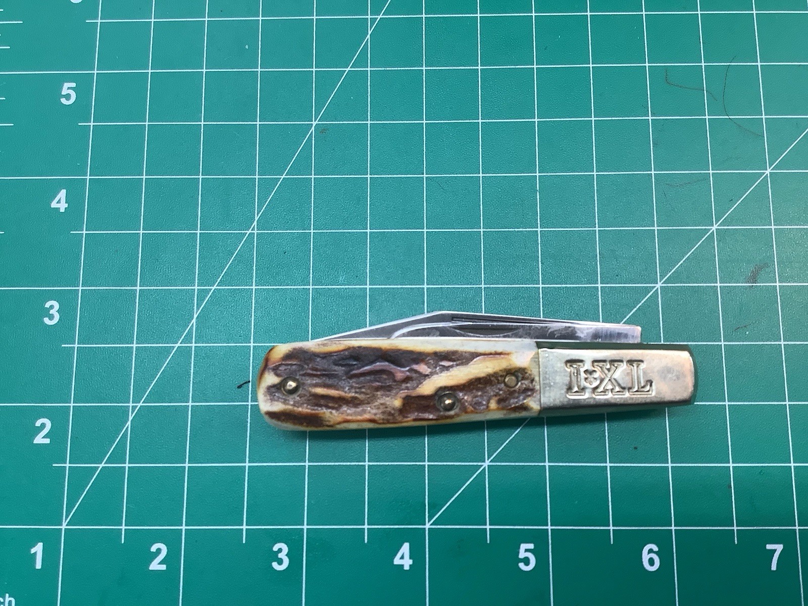 IXL Worstenholm Stag Grips Great Etched Jack