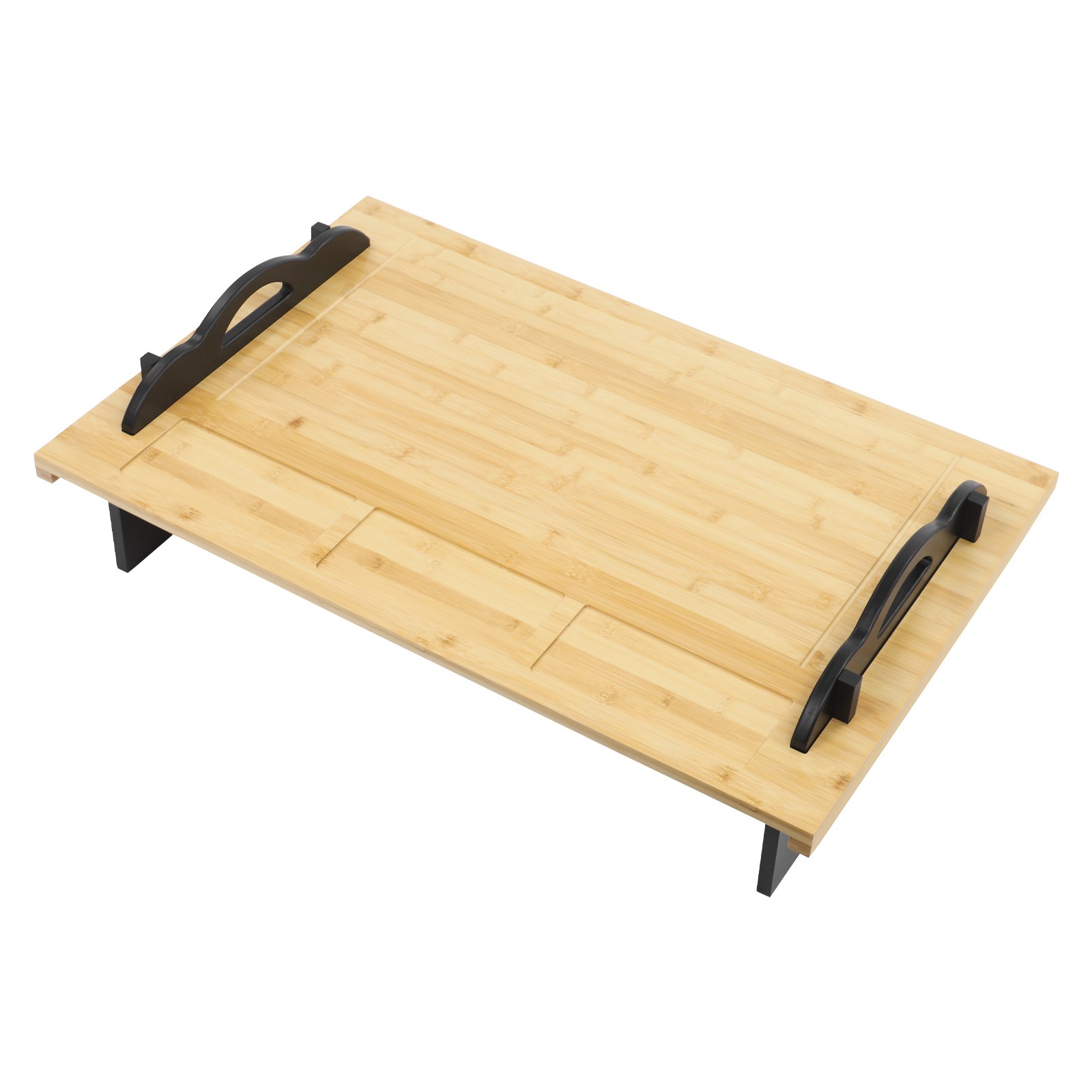 Stove Top Cover Board with Handles for Gas & Electric Stoves Wood Color New