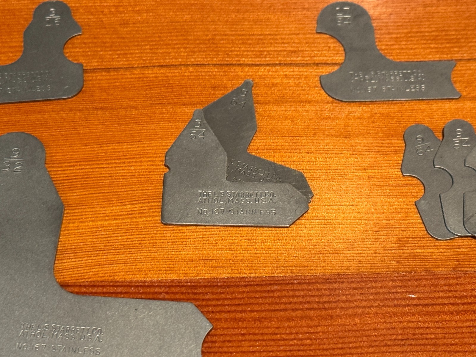 Genuine Starrett Radius Gage From No. S167C 1/32"-1/2"