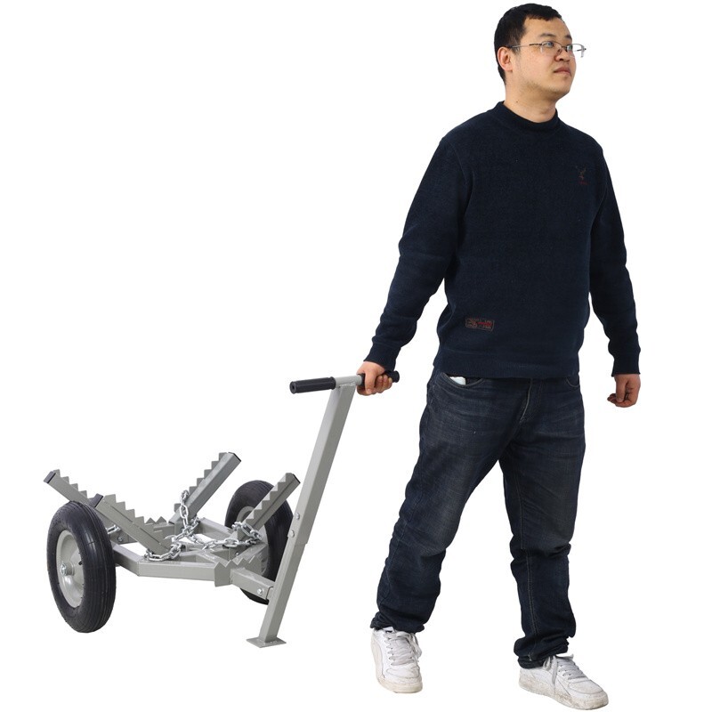 Heavy Duty Log Dolly with Chocker Chain & Load Binder Log Wood Transport