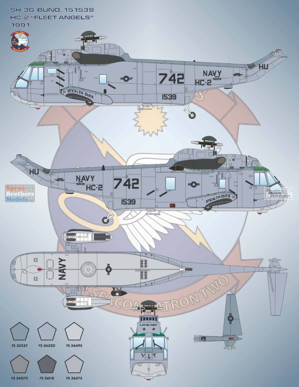 Bullseye 1/48 Decals #48047 Seaking Collection #1 for Hasegawa SH-3D/H Kits