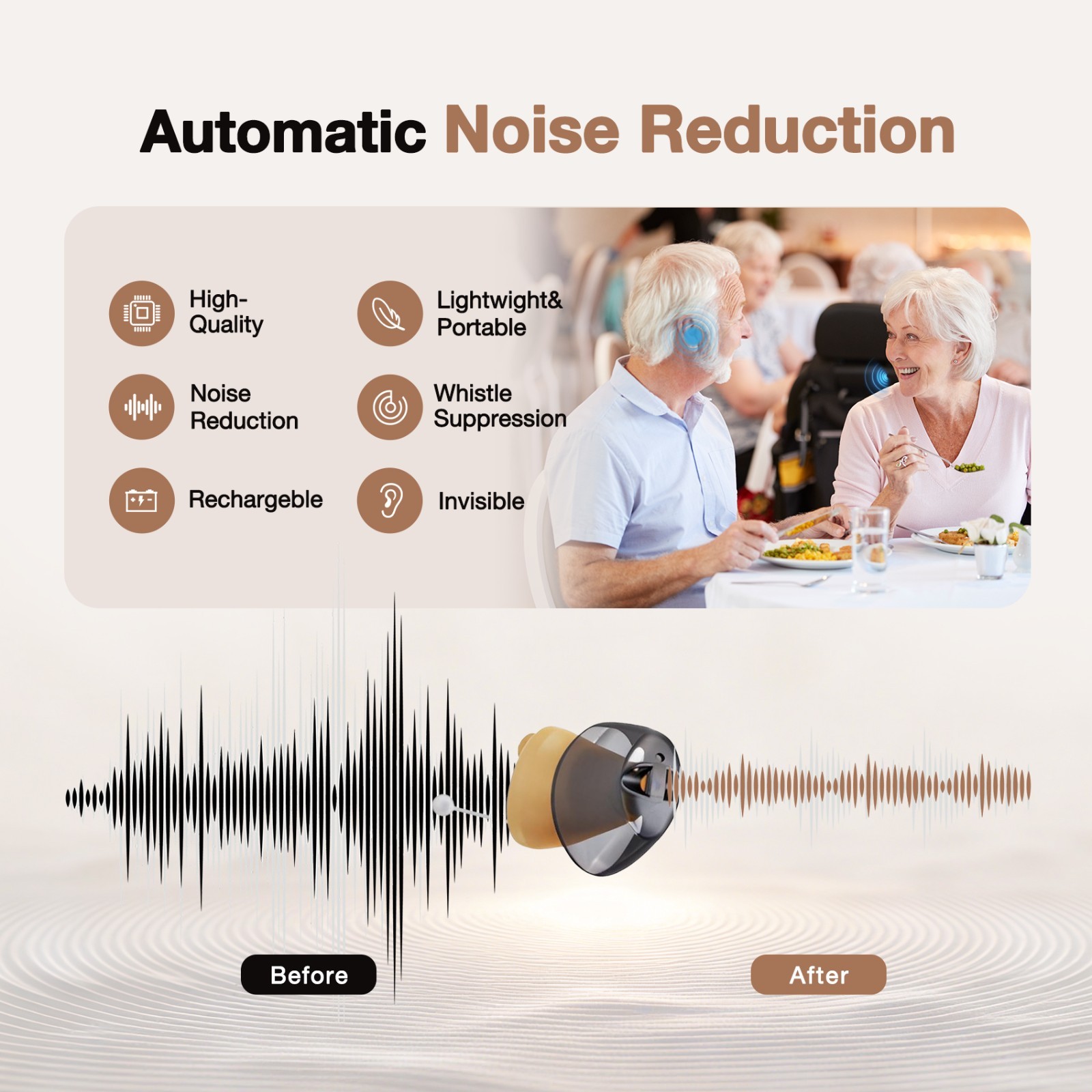 New Hearing aids Smart Advanced Professional CIC for elderly hearing loss help