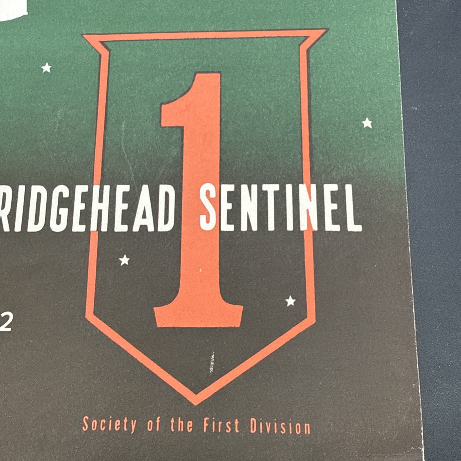 Vintage 1st Infatnry Division Bridgehead Sentinel July 1952 booklet Big Red One