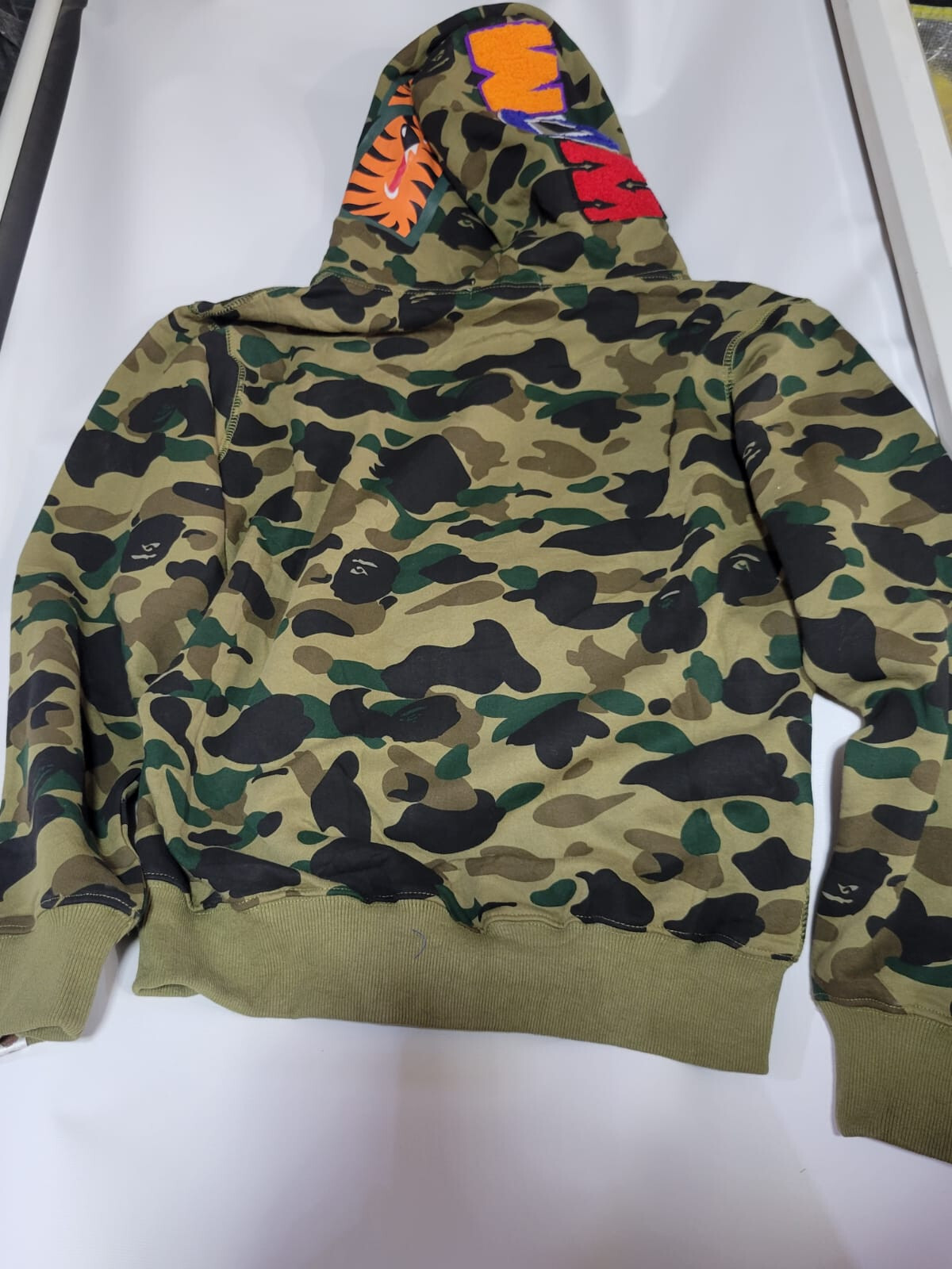 Camo Shark Full Zip Hoodie READ DESCRIPTION.