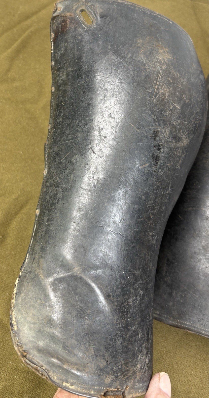 WWI Era Leather Riding Leggings Gaiters – Nettleton Syracuse NY Officer