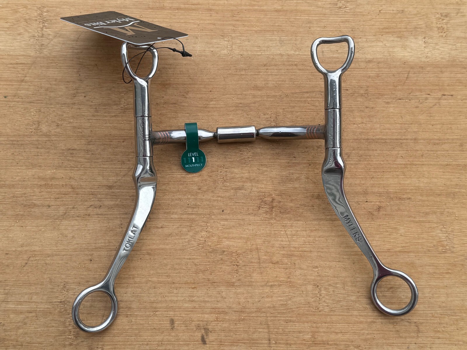 MYLER Flat Shank Comfort Snaffle Wide Barrel Western Horse Bit ~ MB02 ~ 4 3/4"