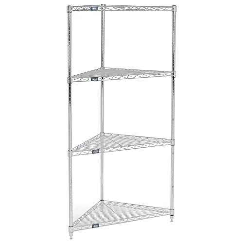 Global Industrial Nexel Corner Wire Shelving 24"W x 18"D x 74"H