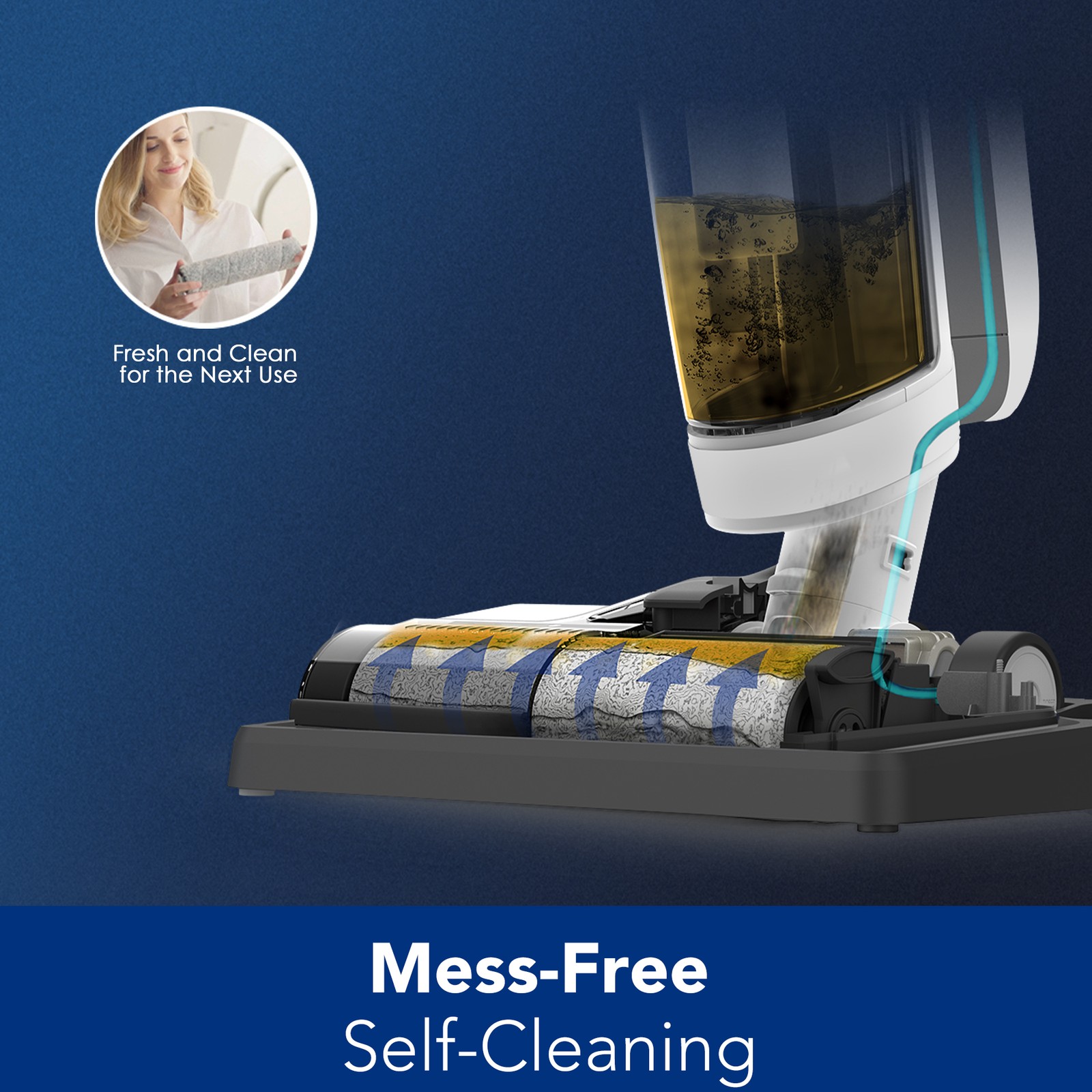 Tineco iFloor 3 Breeze Complete Wet Dry Vacuum Cleaner, Cordless Floor Cleaner