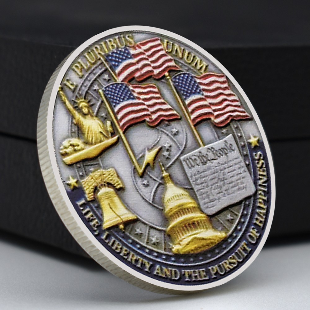 USA 250 Years of Freedom Medal 1776-2026 Bald Eagle Flag E Pluribus Unum Coin