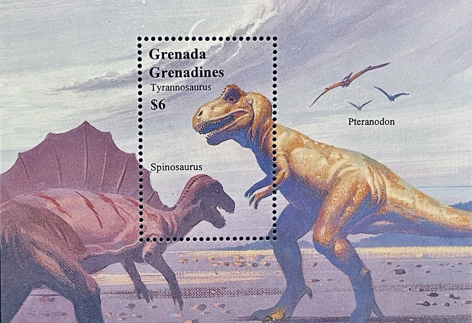 GRENADA GREN DINOSAUR STAMPS S/S 1994 MNH PREHISTORIC ANIMALS TYRANNOSAURUS 1