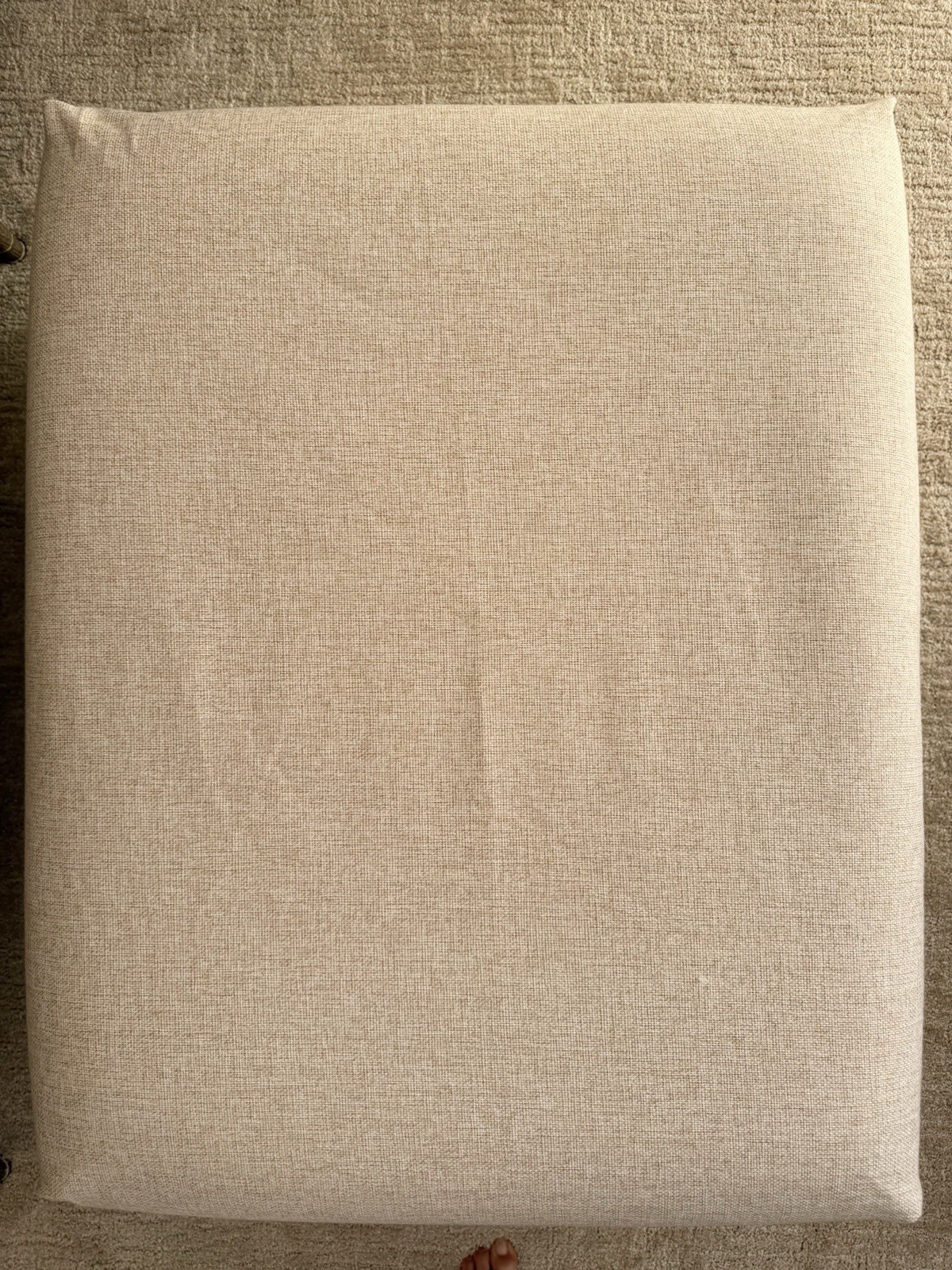 Customized Pottery Barn Comfort Ottoman Skirt Slipcover 24/30 in Twill