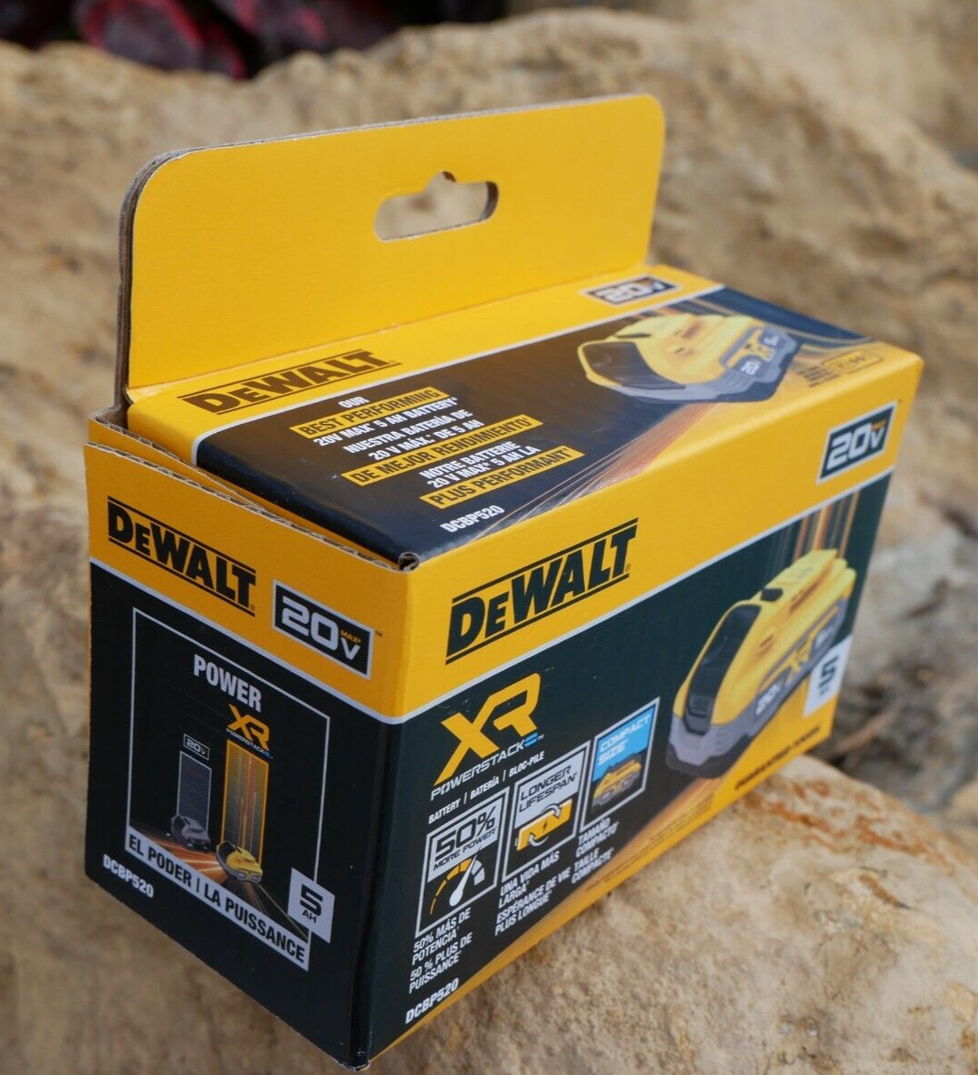 DeWALT DCBP520 POWERSTACK 20V Lith-Ion 5.0Ah Battery ✅ NEW ✅