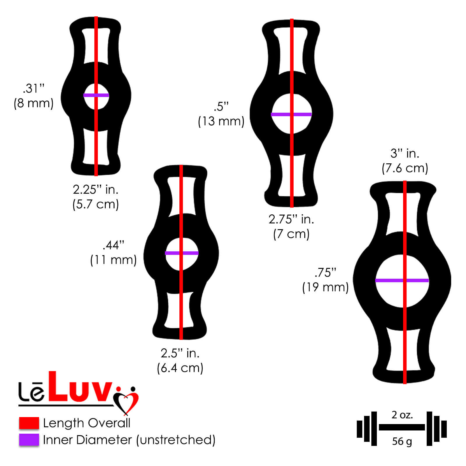 LeLuv Eros Electric Penis Pump with 3 Sizes of Sleeve and 4 Constriction Rings