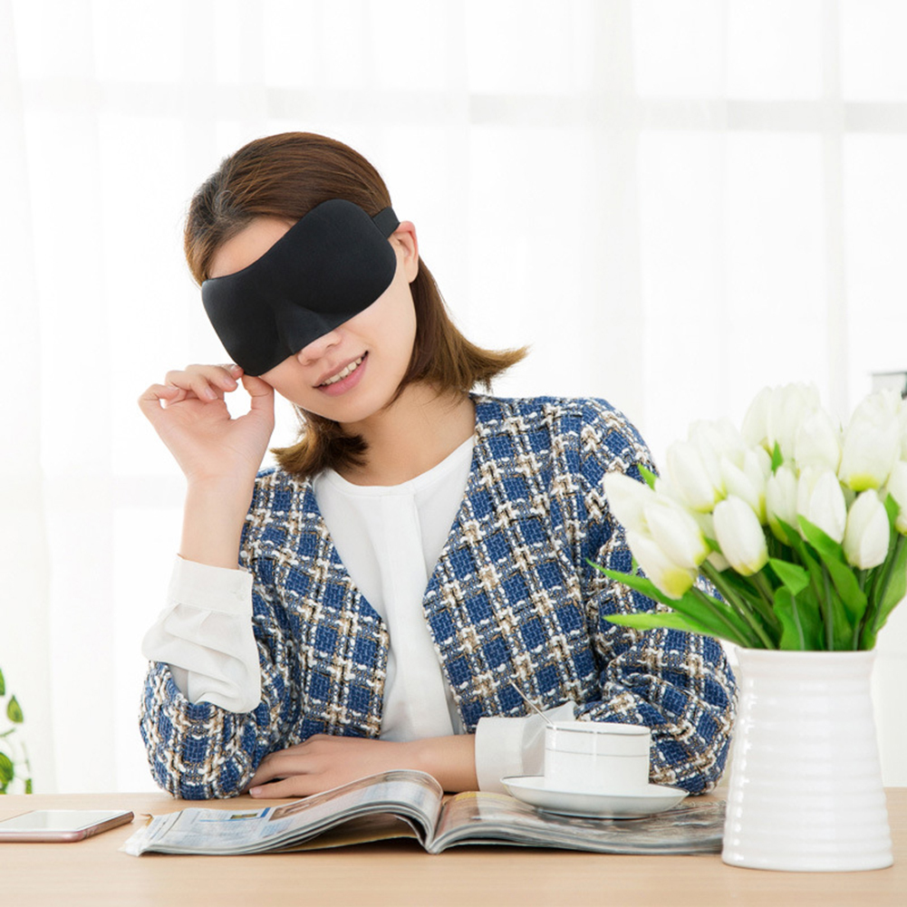 2 Pack Travel 3D Eye Mask Sleep Soft Padded Shade Cover Rest Relax Blindfold