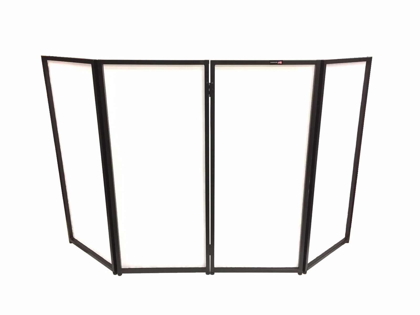 CedarsLink DJ Event Facade White/Black Scrim Metal Frame Booth +Travel Bag Case