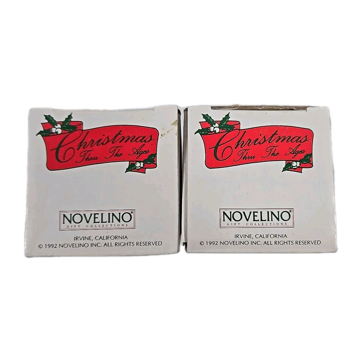 Christmas Lot Of 4 Kurt Adler Birthstone Angels & Novelino Santa Bells Holiday