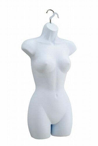 Ladies Hanging Torso Form (White)
