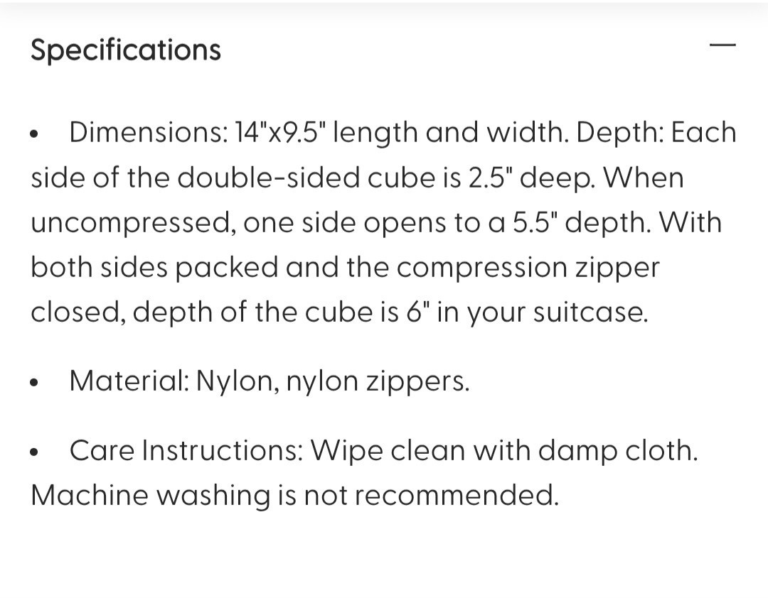 Biaggi Ultimate Compression Zipcube Packing Cube (Set of 2)