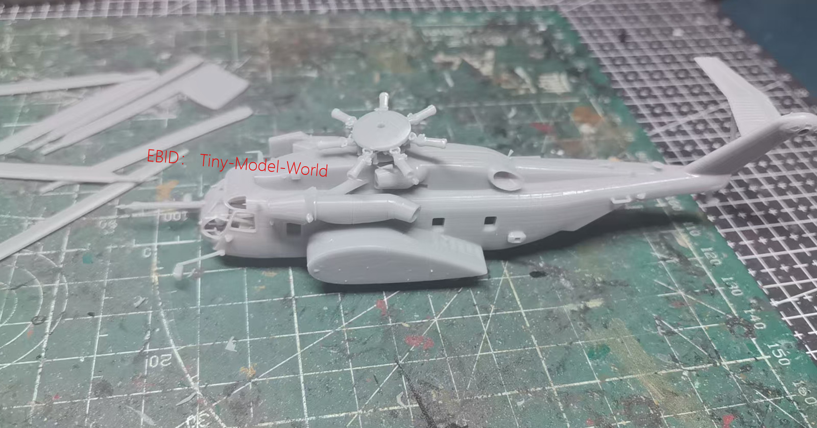 3D Printed kit 1/144 Us Mh-53E Sea Dragon Helicopter Model Unpainted
