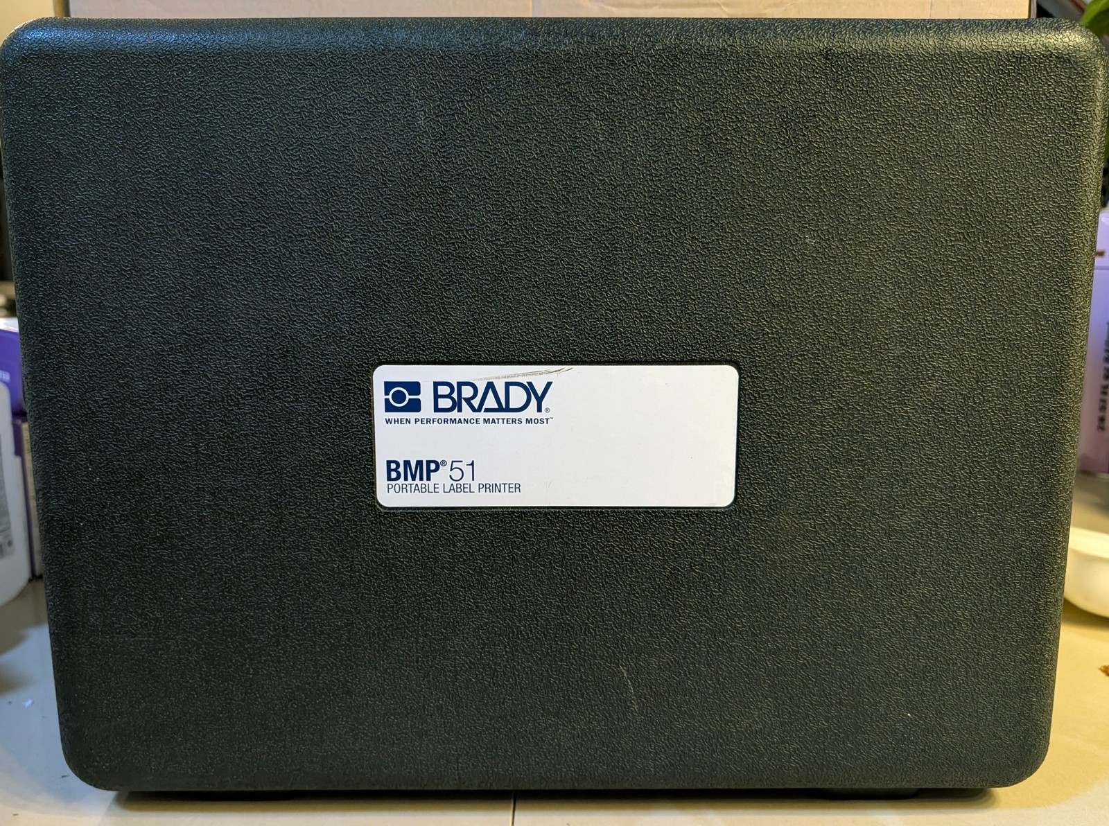 Brady BMP51 Printer w/Rechargeable Li-ion Battery/Charger, Paper Refills - NEW