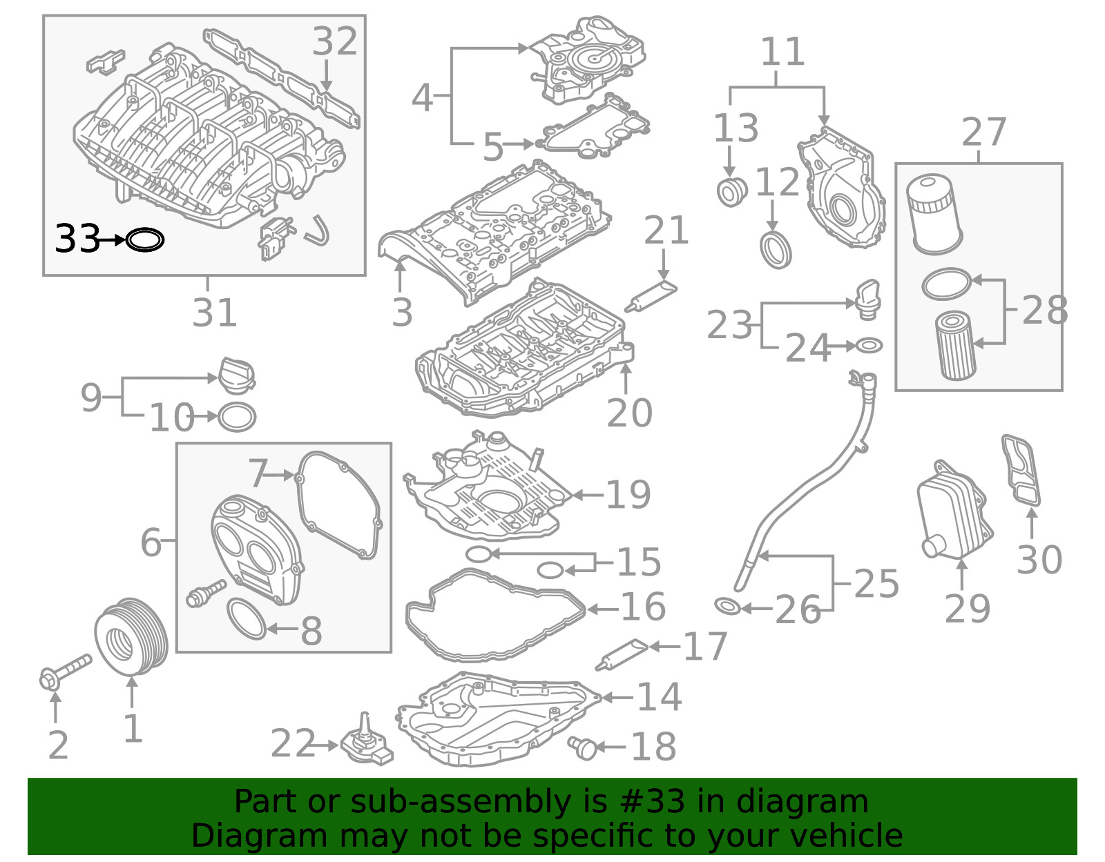 Genuine Volkswagen Fuel Injection Throttle Body Mounting Gasket 06K-133-073