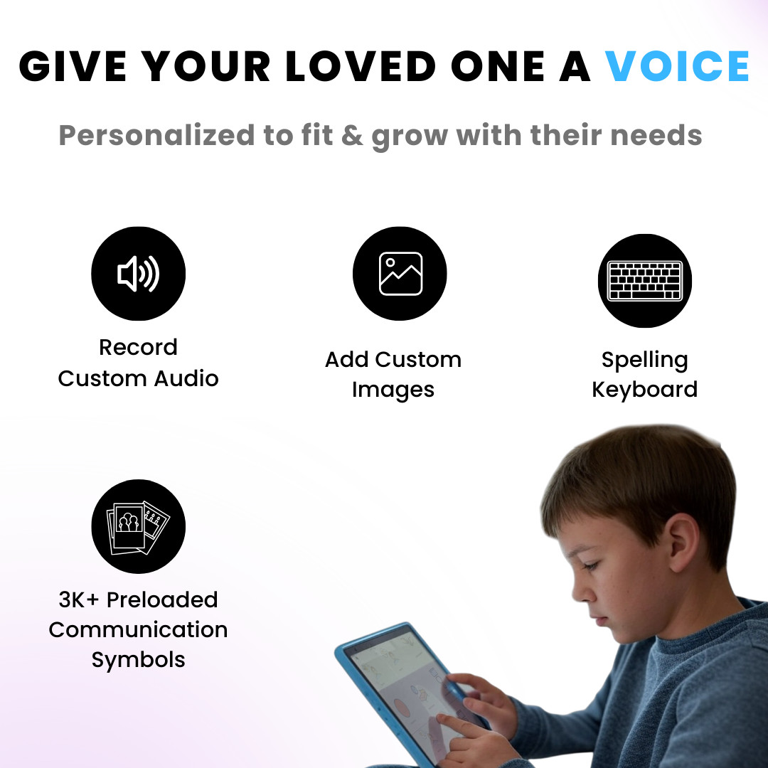 (RENEWED) TalkingTiles AAC Speech Therapy Communication Device Nonverbal Autism