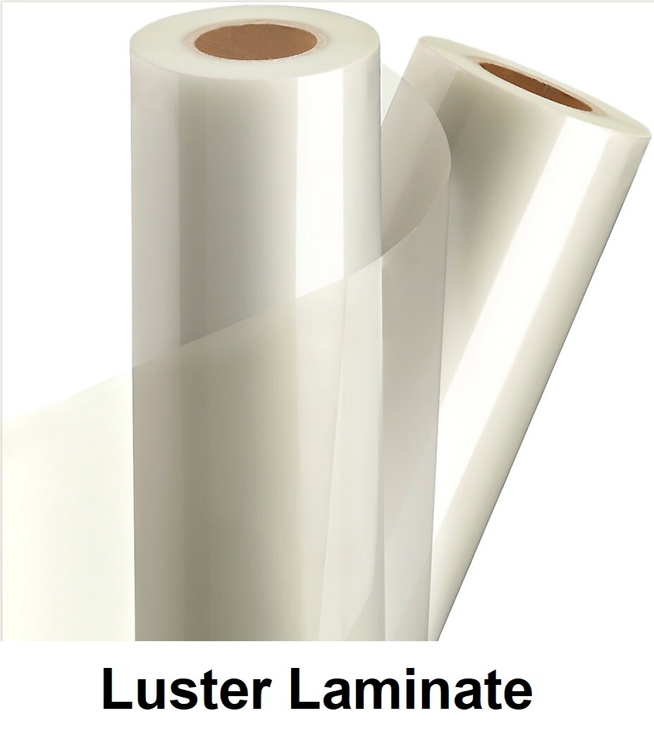 3.0mil Vinyl Laminate Cold Self-Adhesive PSA UV 4-YEAR (Choose Your Finish Type)