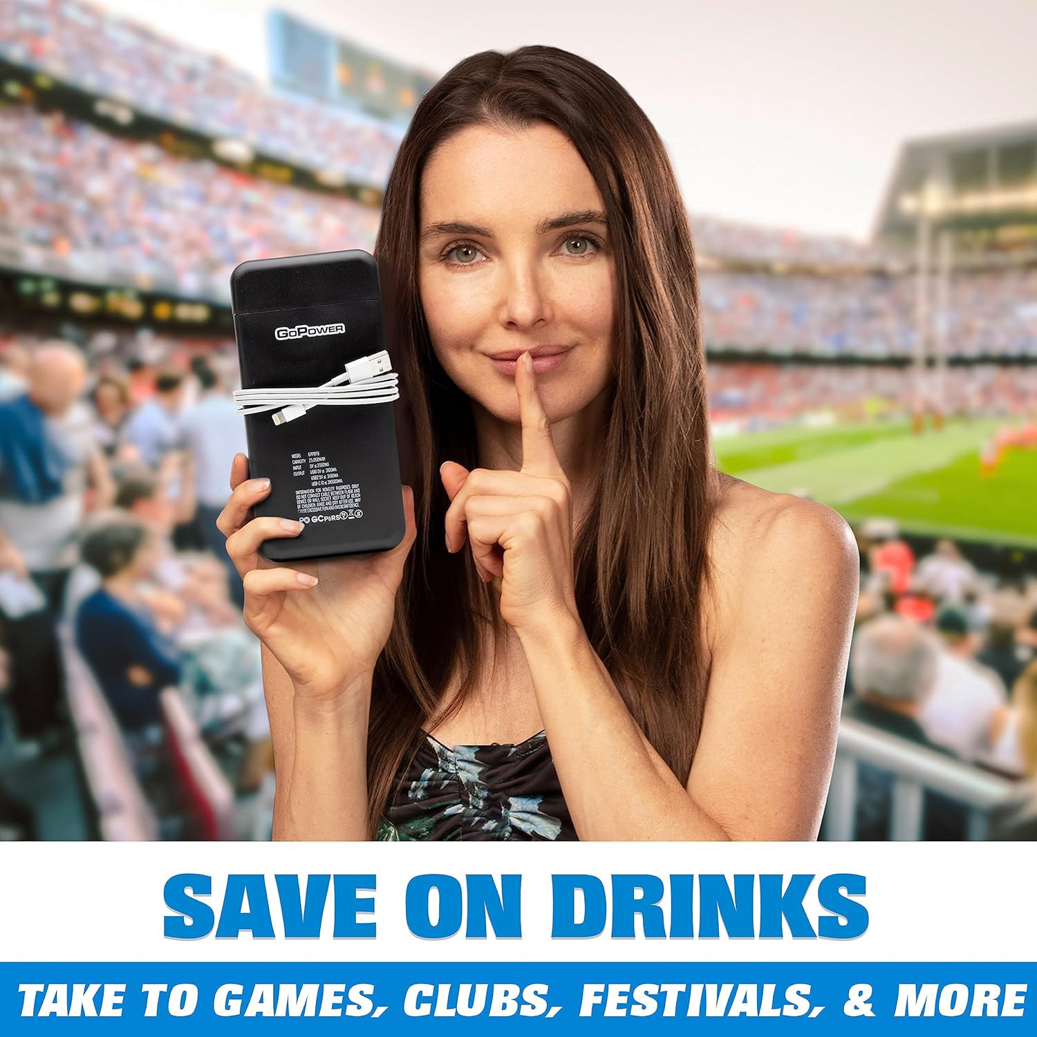 Power Bank Flask (8 Oz) - Hidden Alcohol Travel Flask – Secret Liquor Container