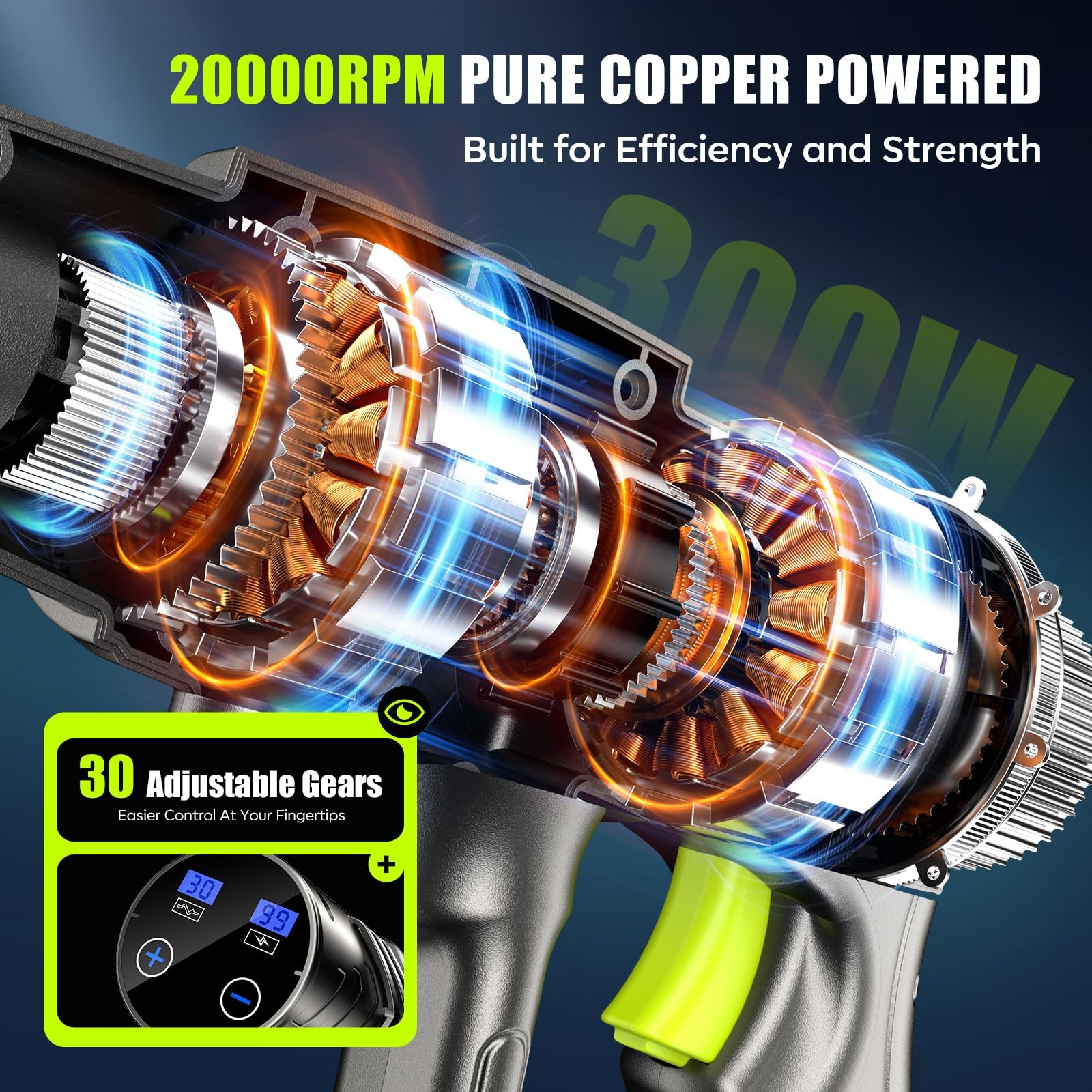 Pistola de Presión Agua 1200 PSI Cordless Car Washer with Hose