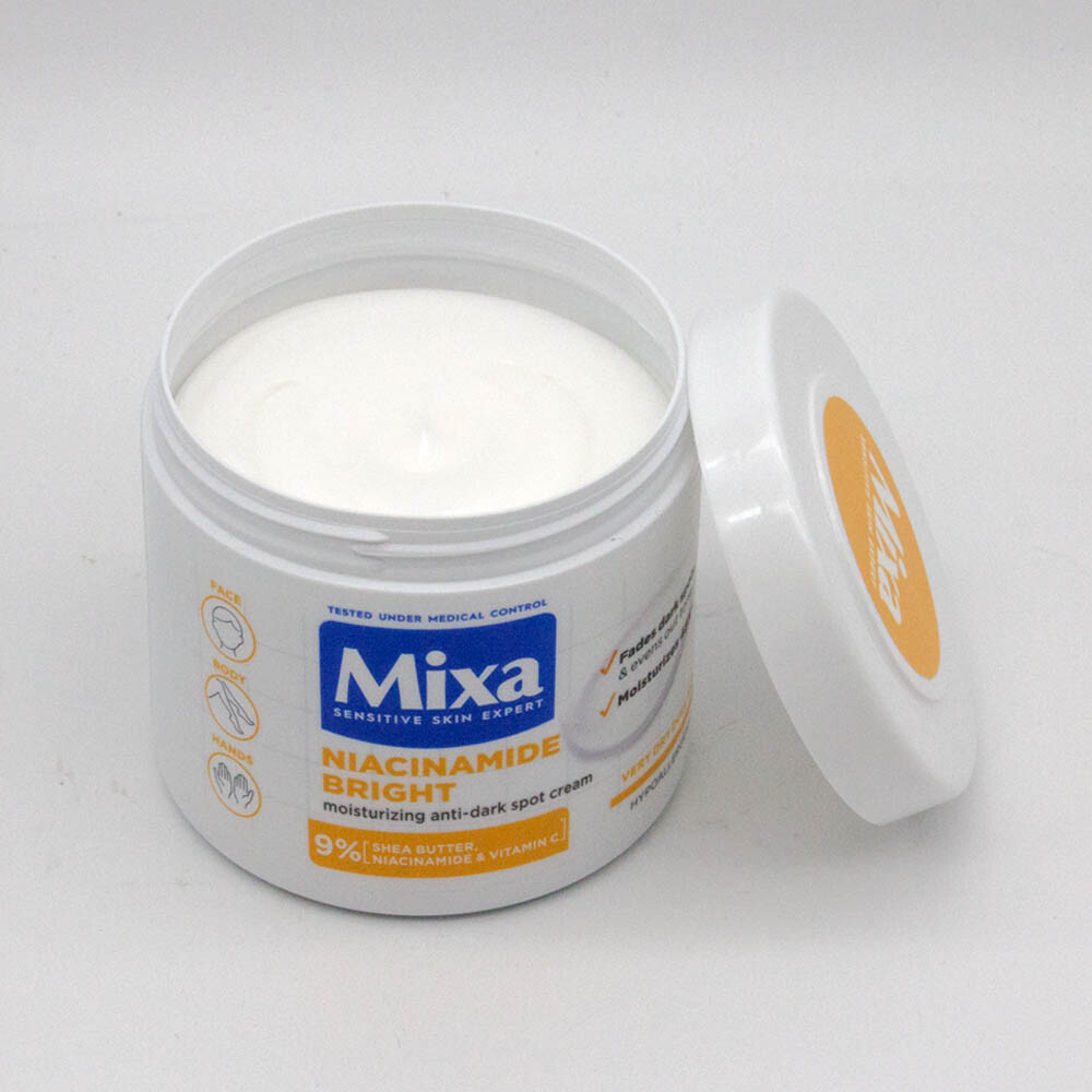 Mixa Niacinamide Bright Moisturizing Anti-Dark Spots Cream with Shea Butter x4