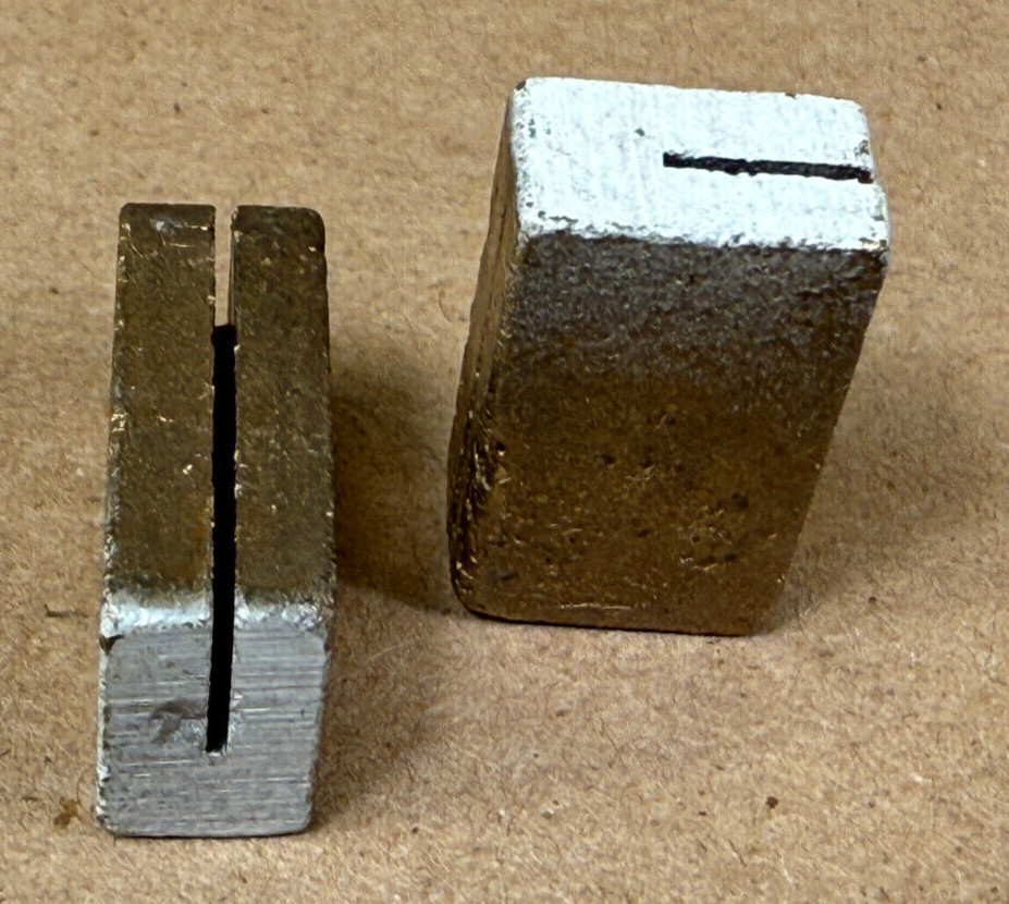 PAIR Grob Self-Seating Band Saw Guides .025 3/8″-1/2″ Alum Bronze (White) S1151A