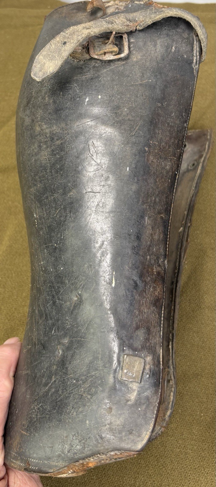 WWI Era Leather Riding Leggings Gaiters – Nettleton Syracuse NY Officer