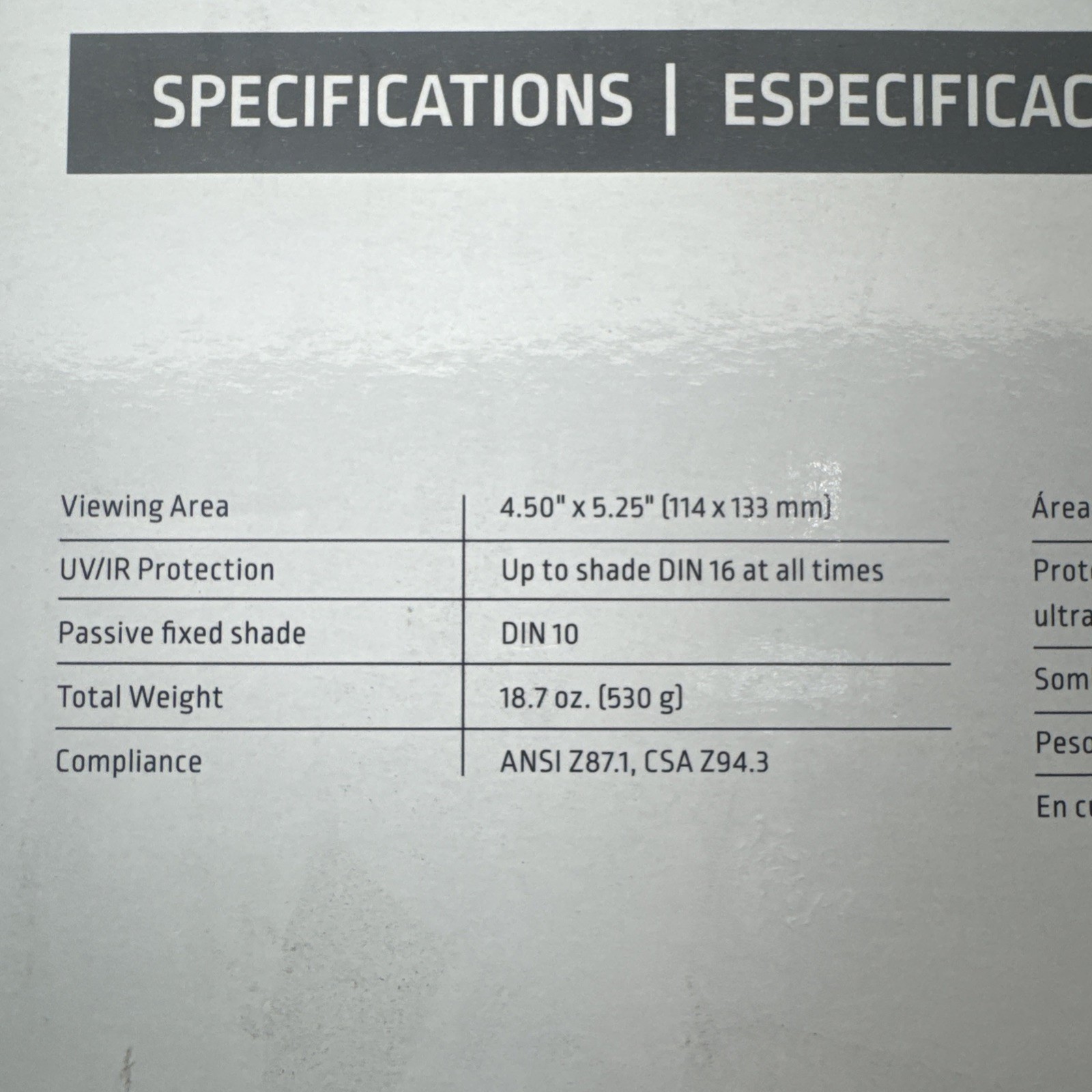 LINCOLN ELECTRIC Welding Helmet with No. 10 Lens 4-1/2 in. x 5-1/4 in View Area