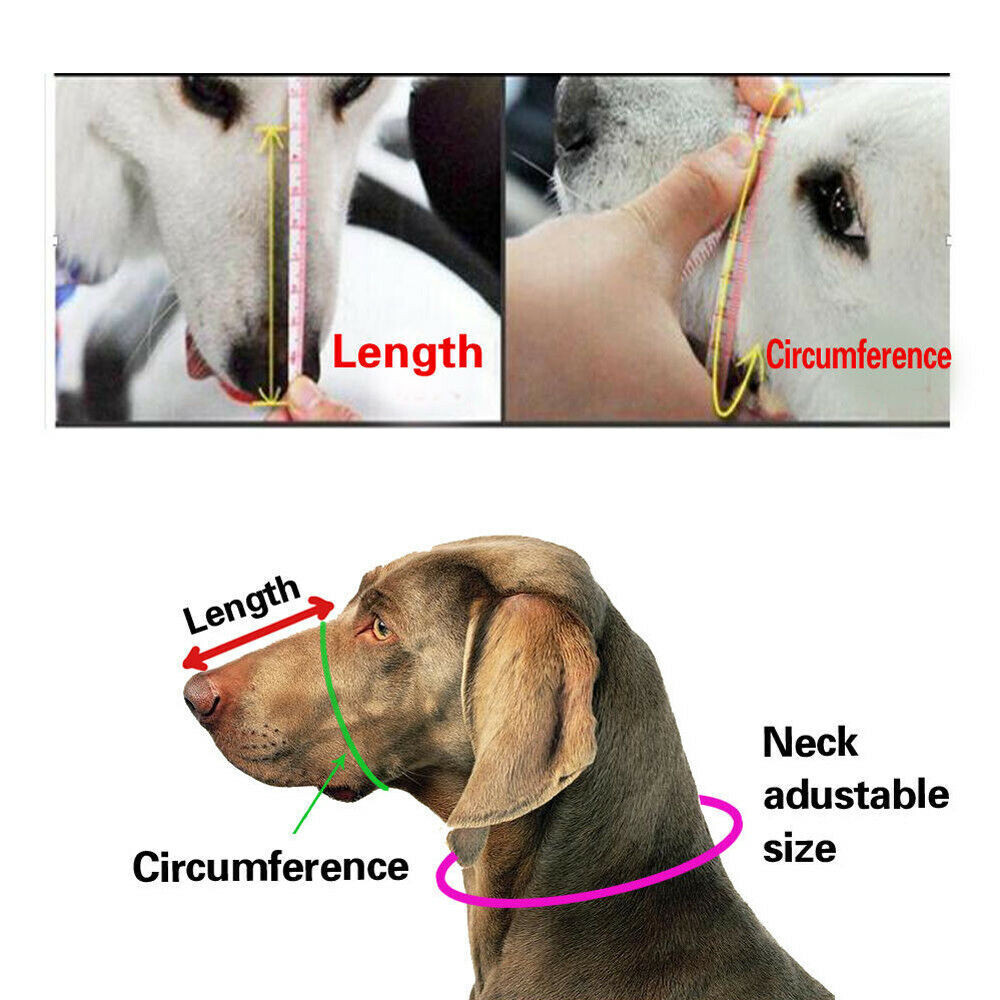 Dog Muzzle Mouth Cover Anti Bite Barking Chewing Mesh Mask Small Large Pet Cat