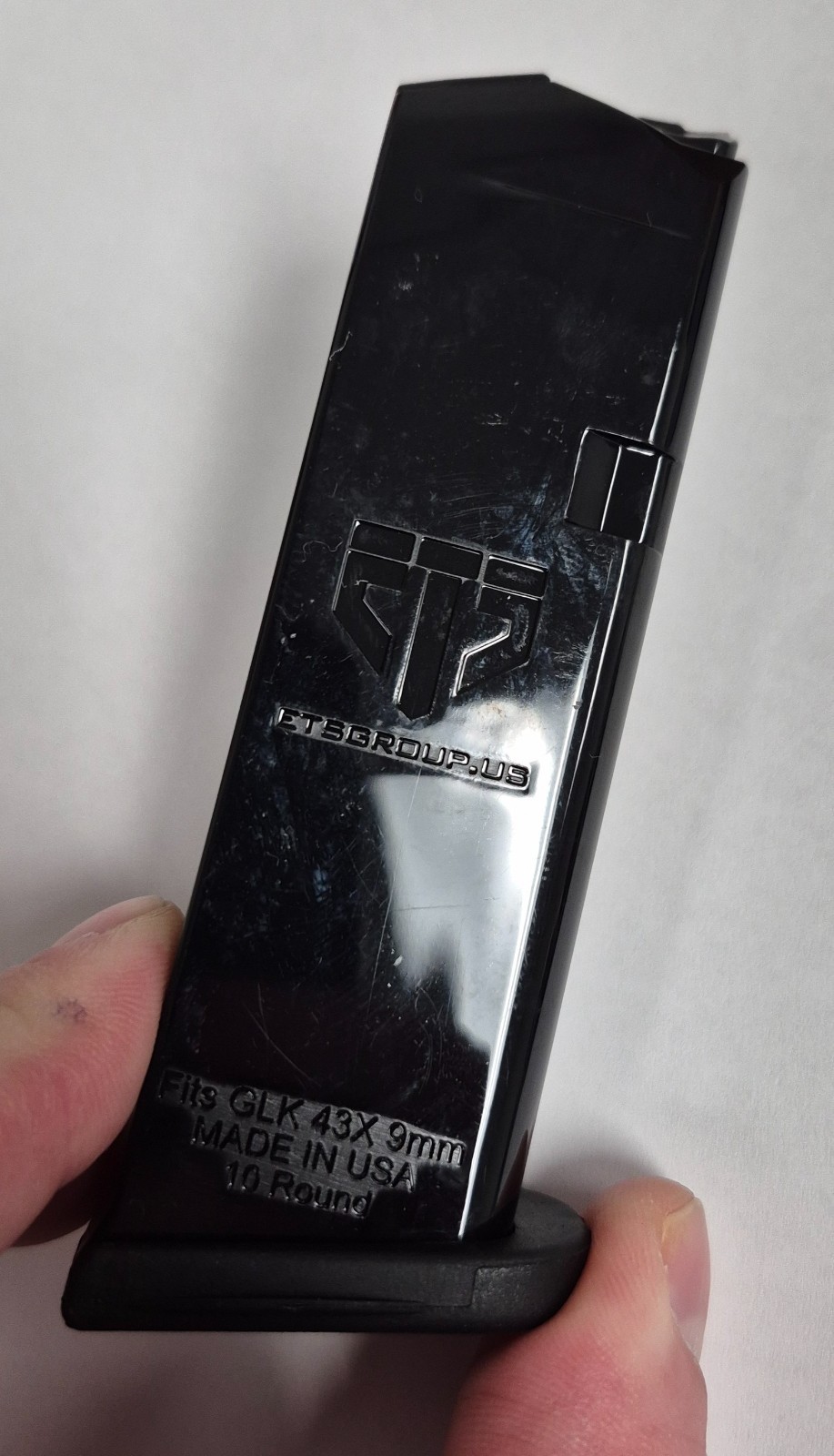 Brand New ETS Glock 43X 48 9mm 10 Round Magazine Black - 2 Pack