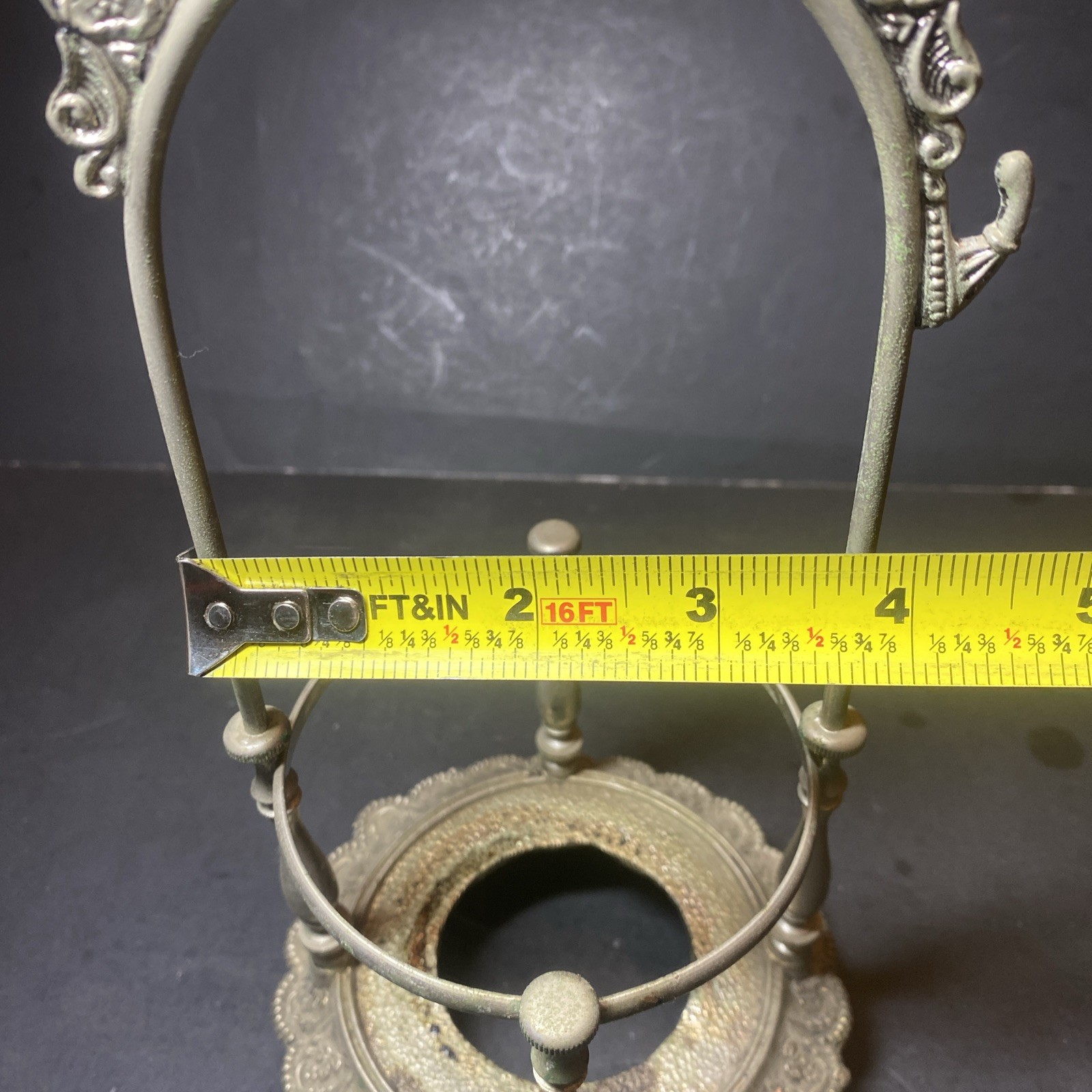Antique Victorian Silverplated Bird & Floral Motif Frame. Taxidermy Stand Idea.