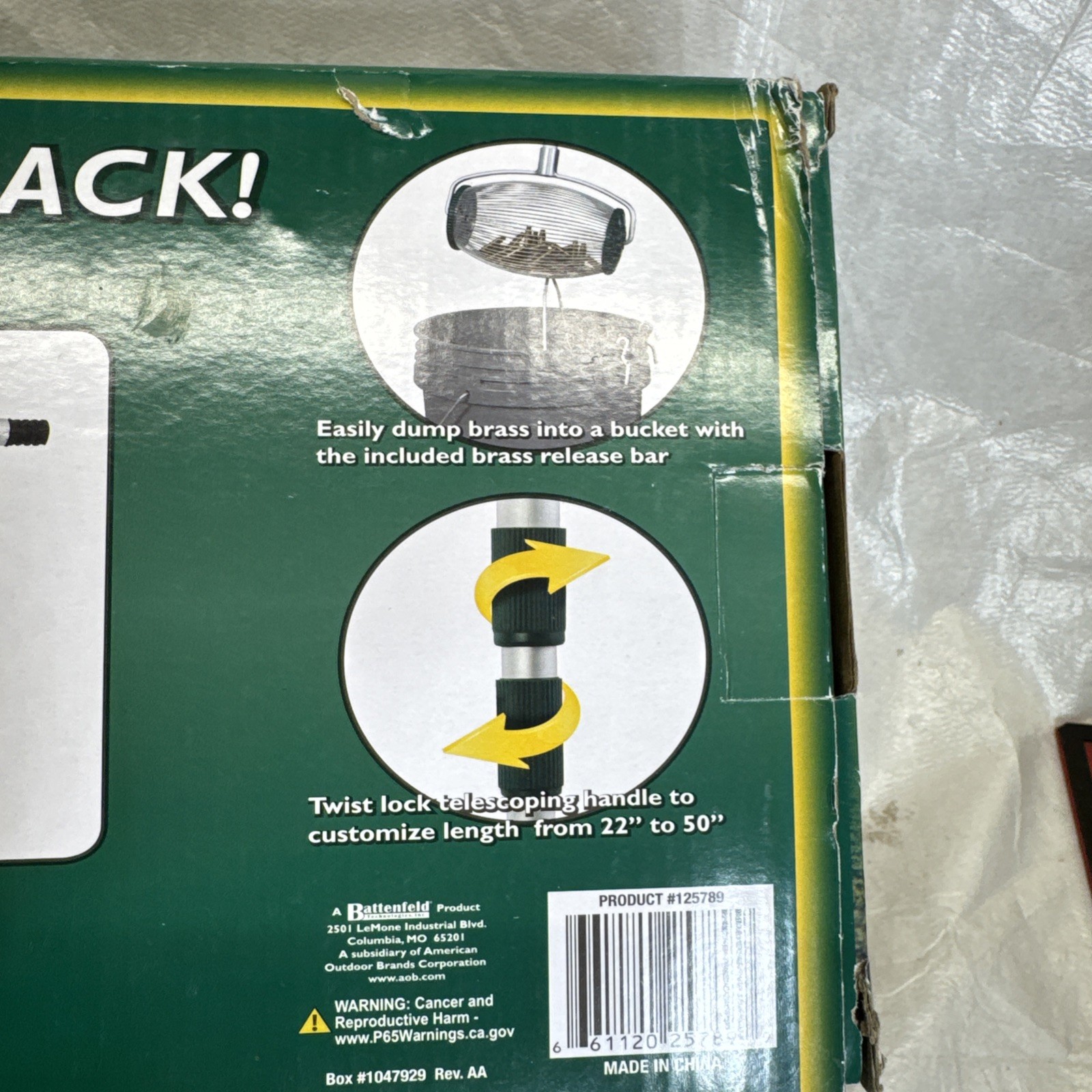 Caldwell Brass Retriever Collapsible Design and Basket Separator 125789 New Open