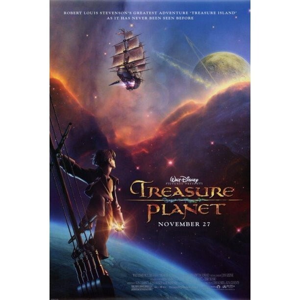 Treasure Planet Movie Poster 27x40 One Sheet 2002 Walt Disney / Double Sided NEW