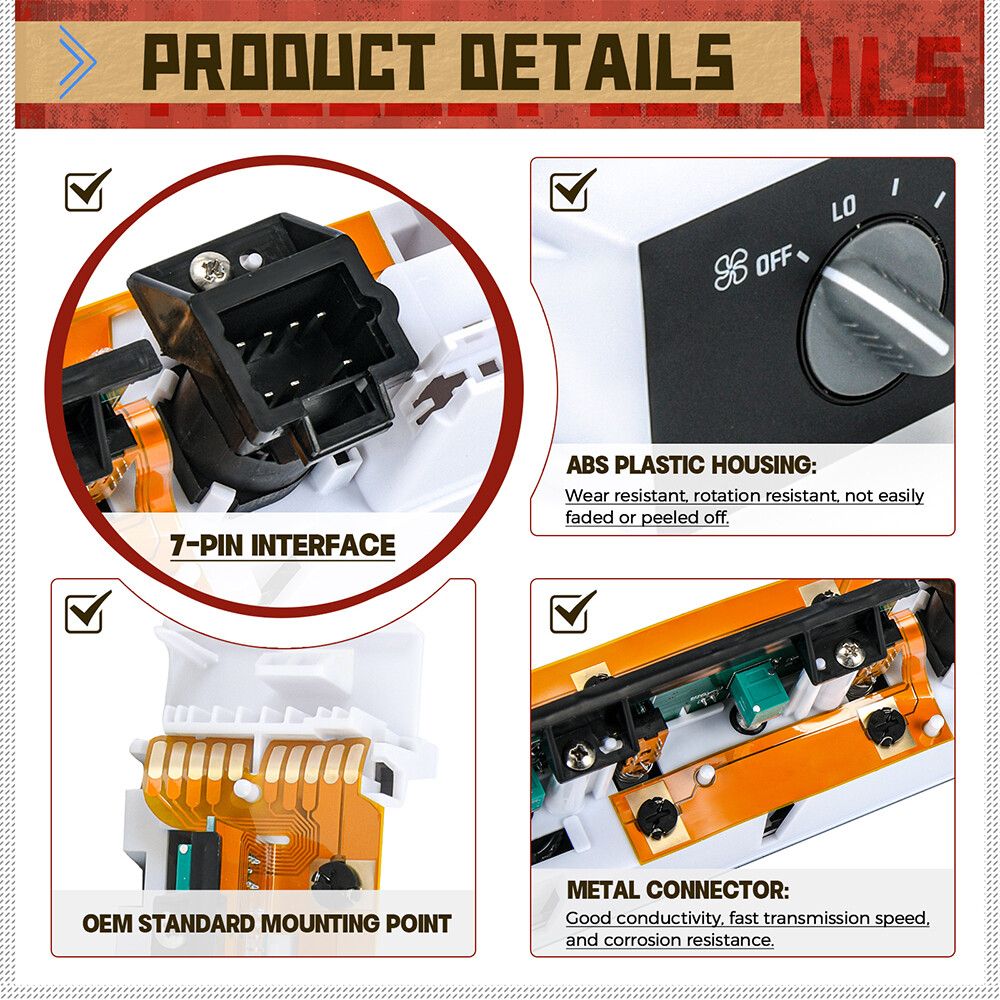 Climate Control A/C Heater For 96 -99 Chevy Truck Silverado Suburban Yukon Tahoe