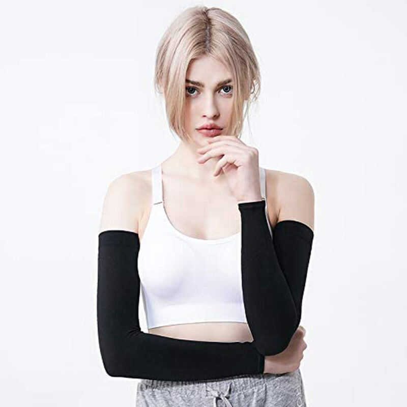 Men Women UV Protection Cooling Arm Sleeves Summer Outdoor Sunblock Arm Cover US