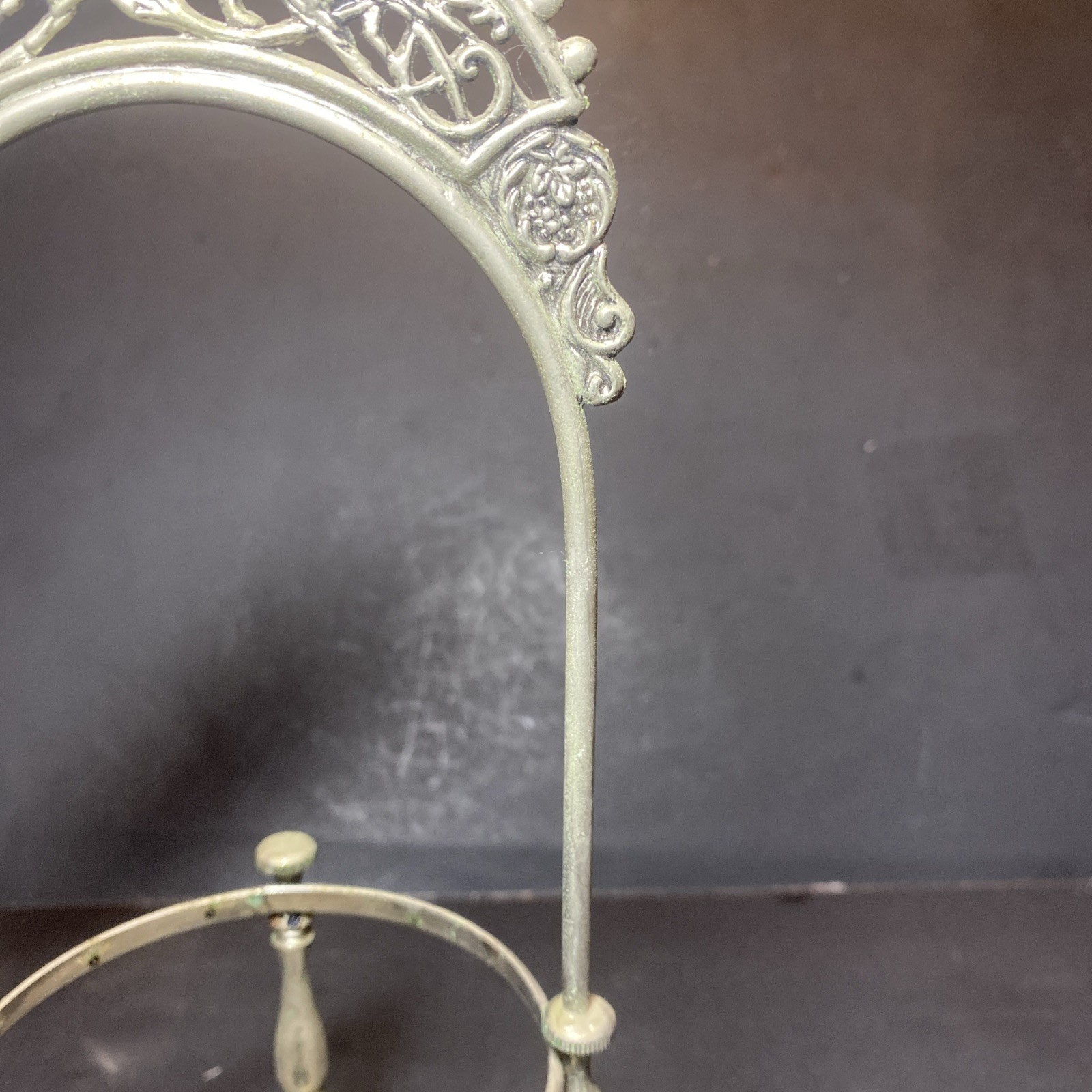 Antique Victorian Silverplated Bird & Floral Motif Frame. Taxidermy Stand Idea.